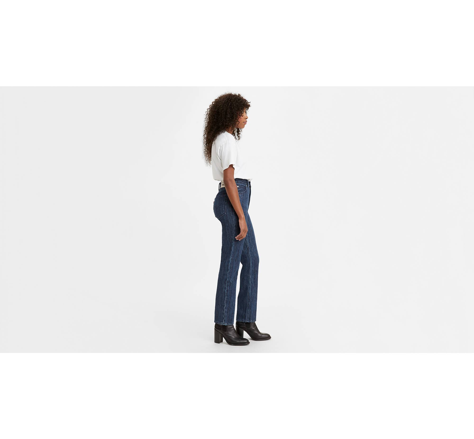 Levi's® Wellthread® 70's High Rise Straight Women's Jeans - Dark | Levi's® US