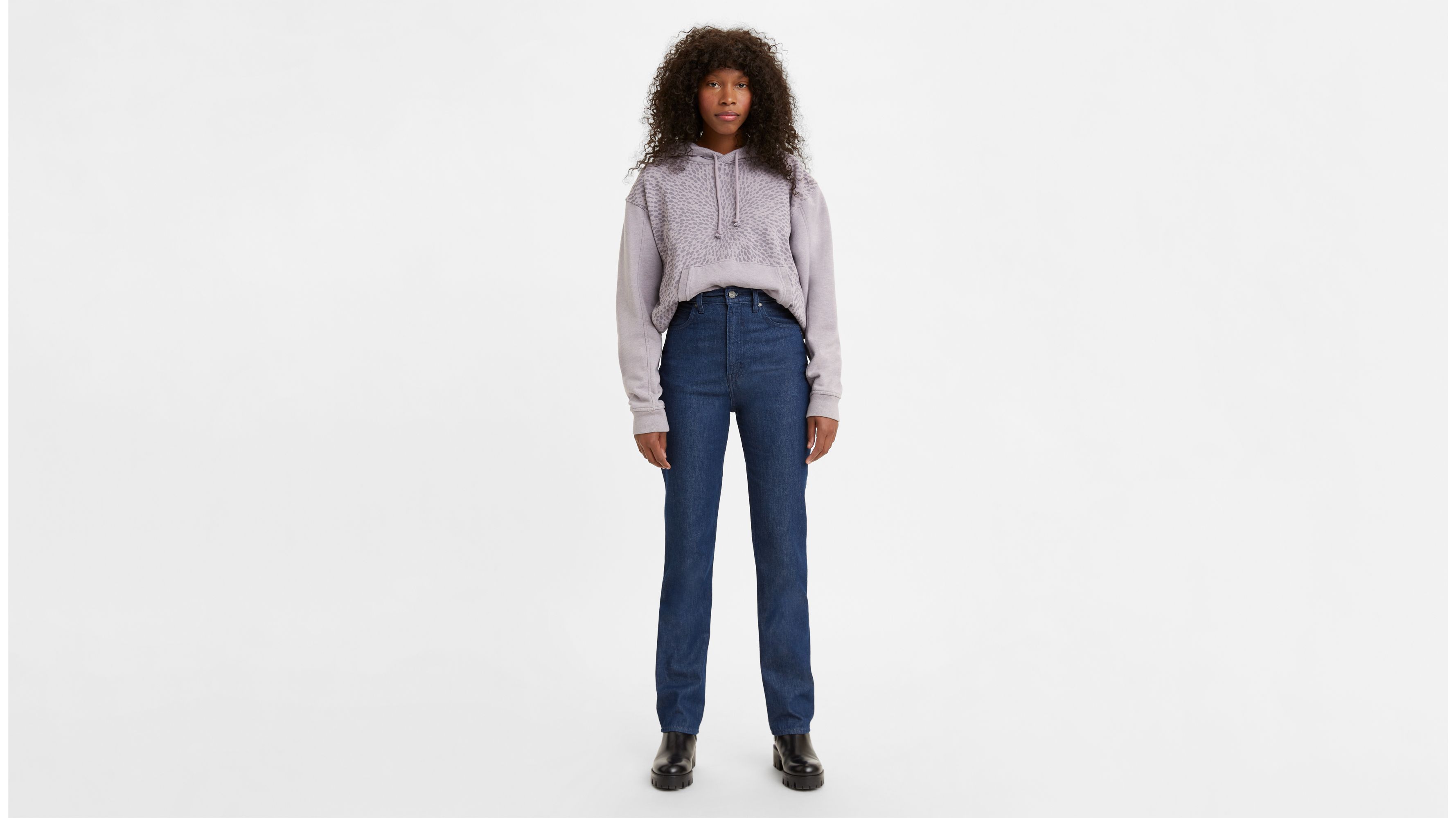 Levi's® Wellthread® 70's High Rise Straight Fit Women's Jeans - Dark ...