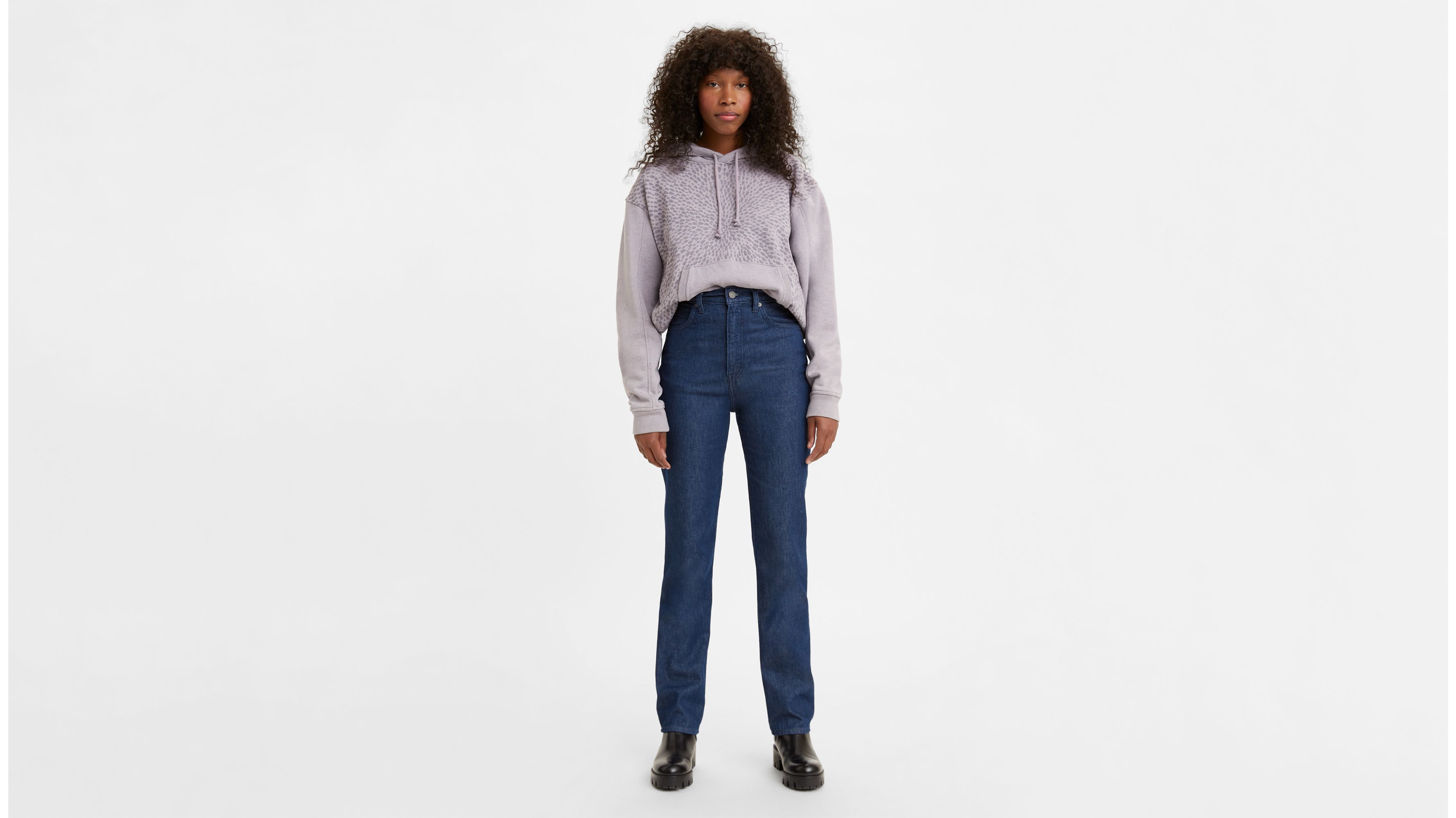 Levi's® Wellthread® 70's High Rise Straight Fit Women's Jeans - Dark Wash |  Levi's® US