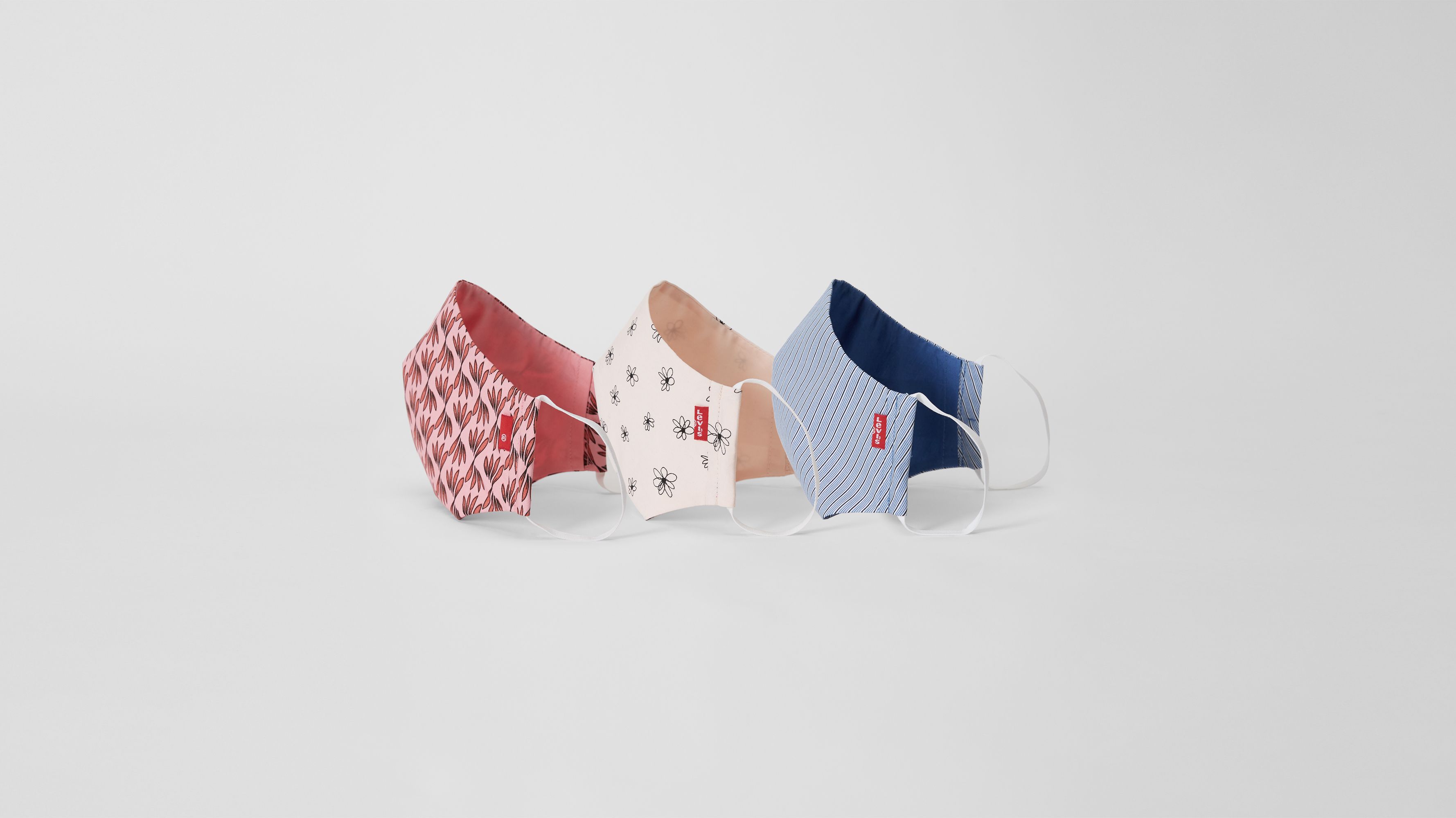 Reusable Reversible Printed Face Mask (3 Pack) - Multi-color | Levi's® CA