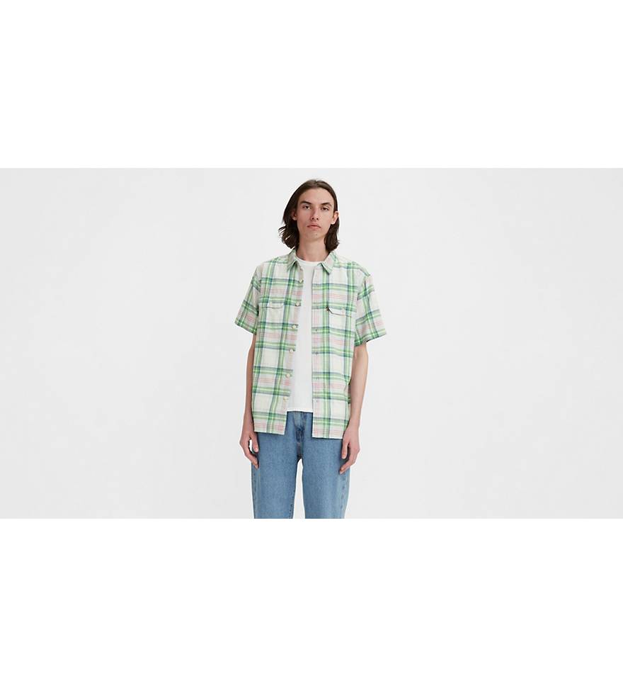 Levi's Relaxed Fit Short Sleeve T-Shirt - Men's - Detention Sprout Dye XS