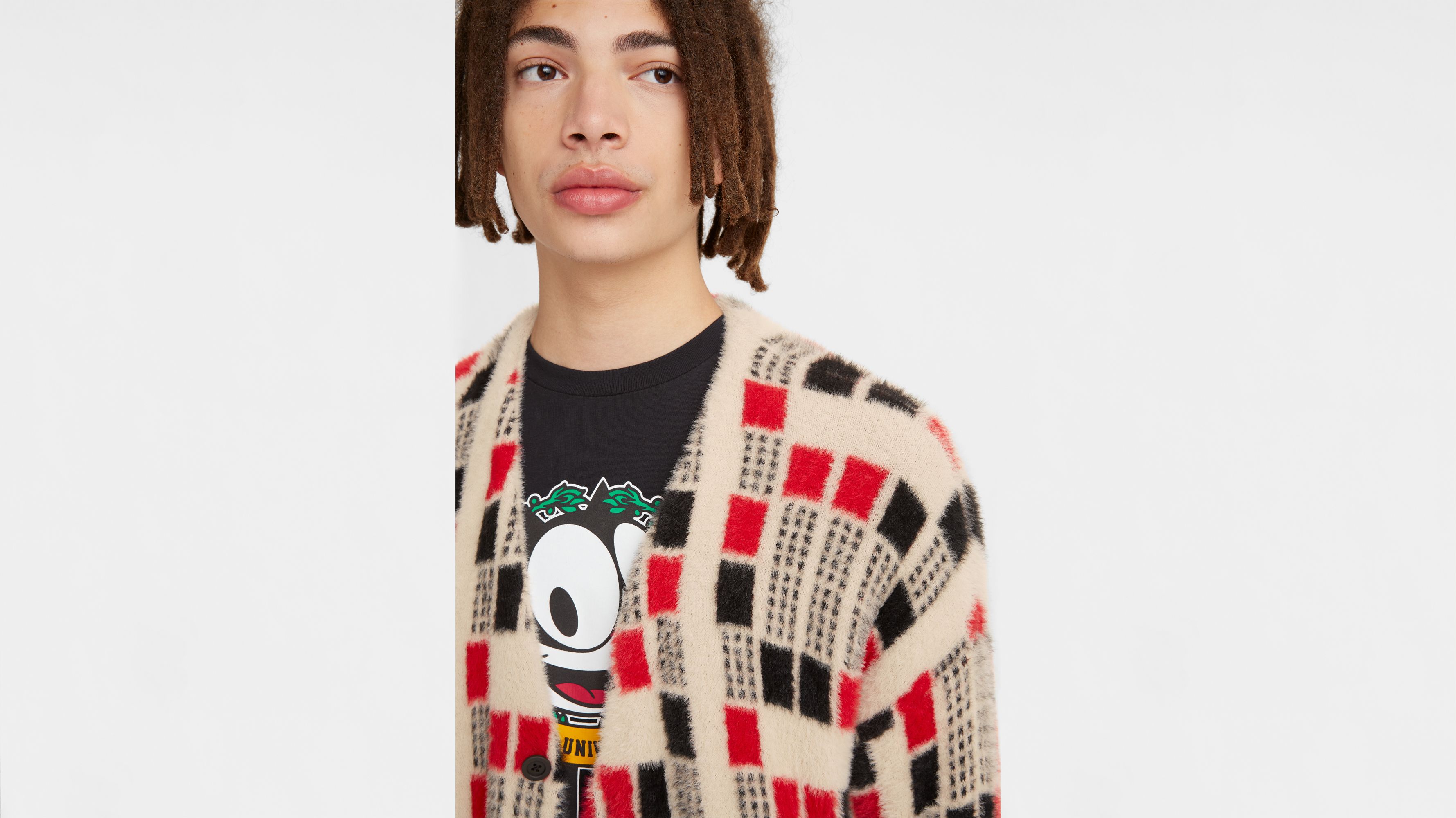 Levi's® X Felix The Cat™ Boxy Cardigan - Grey | Levi's® US