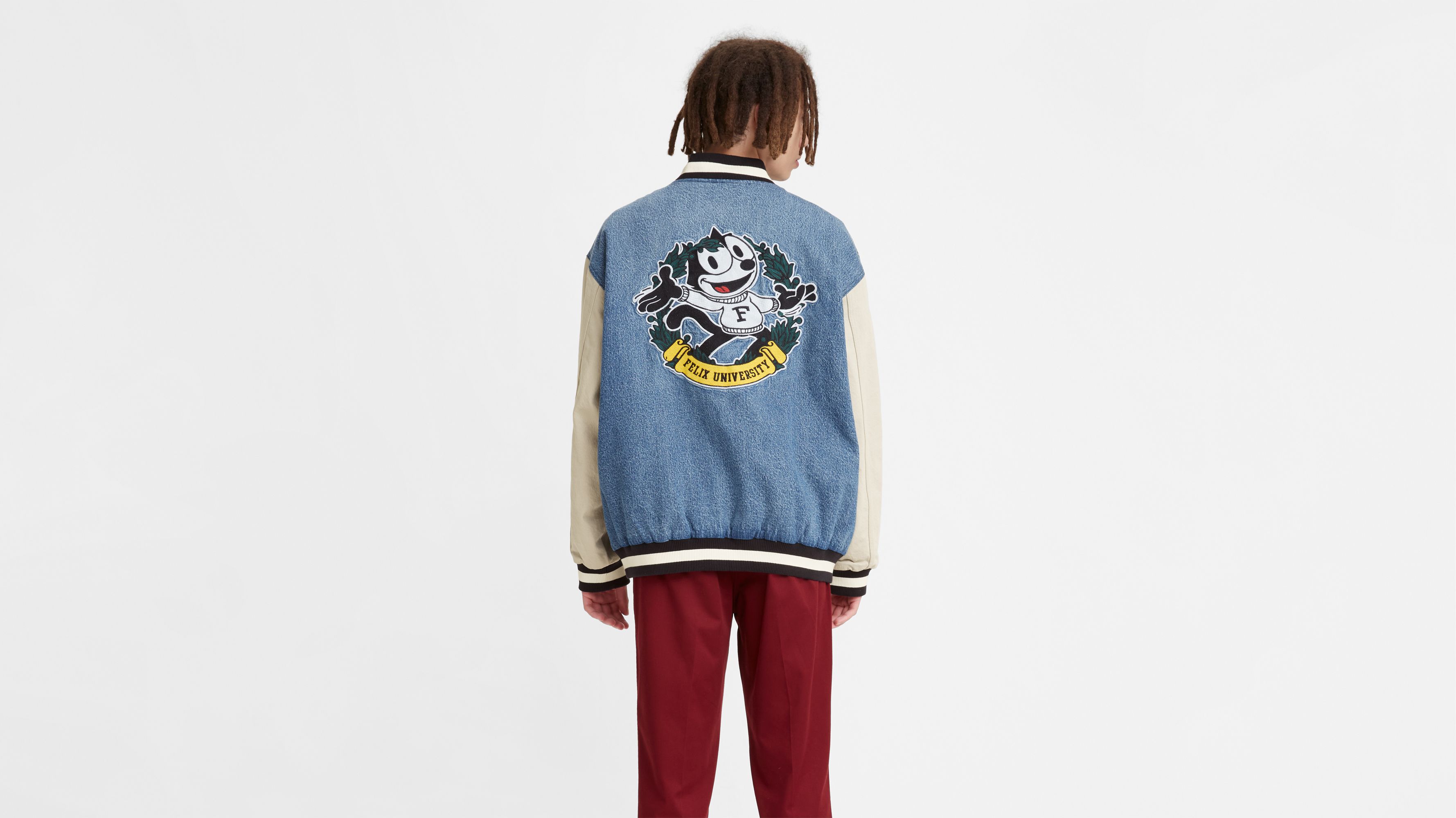 Levi's® X Felix The Cat™ Letterman Jacket - Blue | Levi's® CA