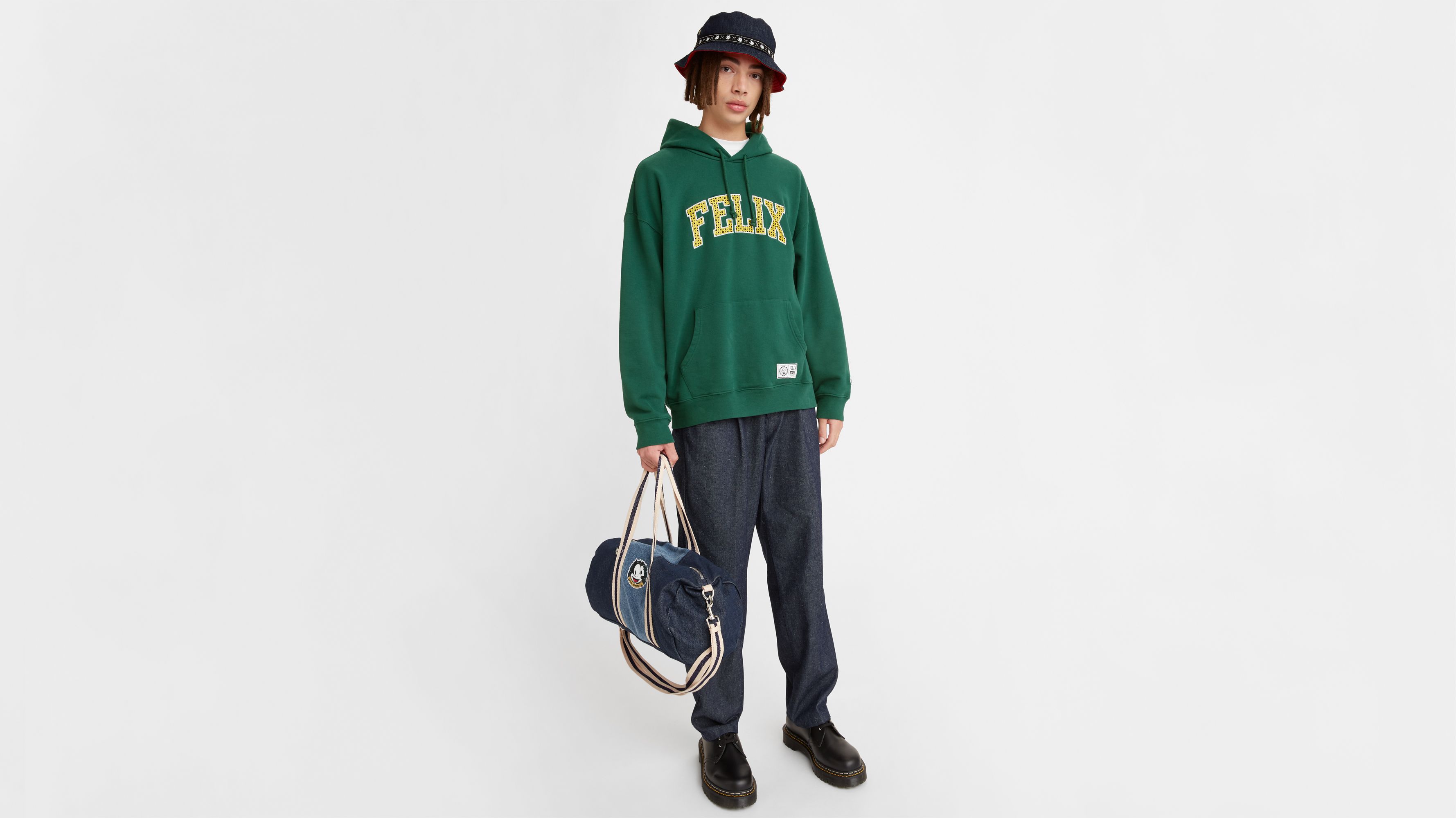 Levi's® X Felix The Cat™ Graphic Hoodie Sweatshirt - Green | Levi's® US