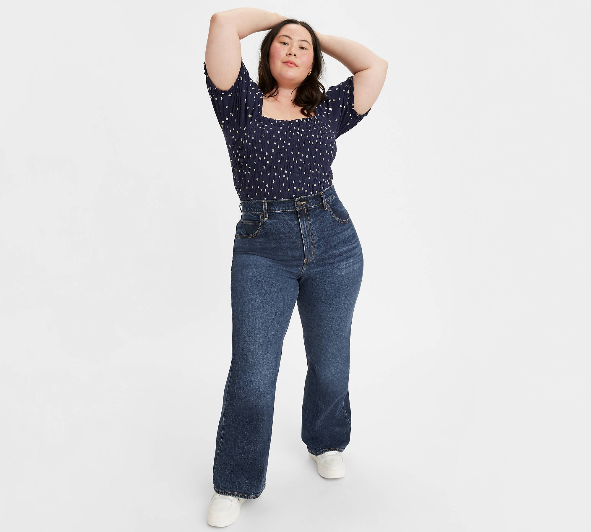 70's High Rise Flare Women's Jeans (plus Size) - Medium Wash | Levi's® US