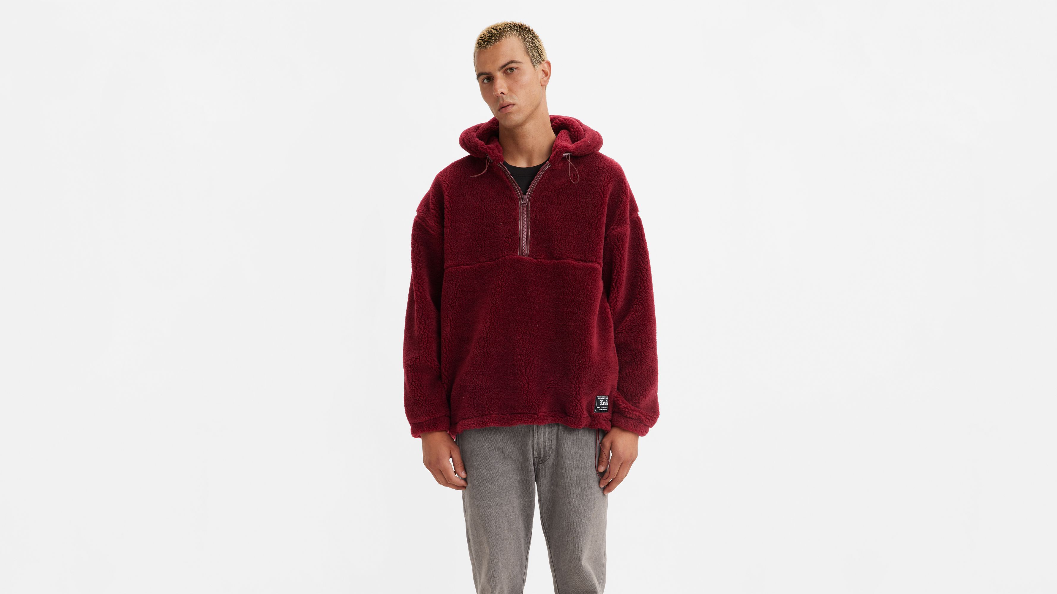 Sherpa Half Zip Hoodie