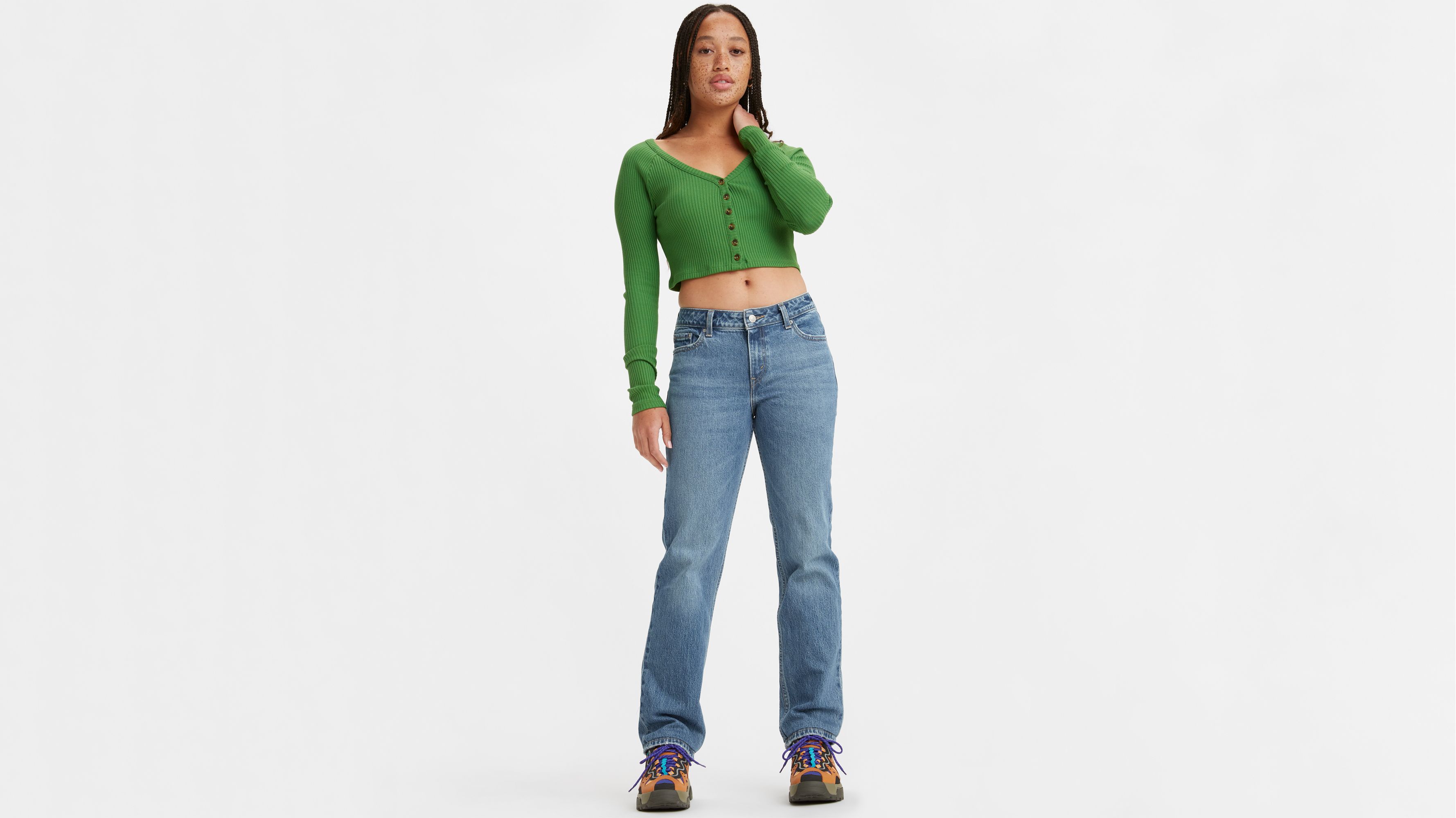 Low Pitch Straight Fit Women's Jeans - Medium Wash | Levi's® US