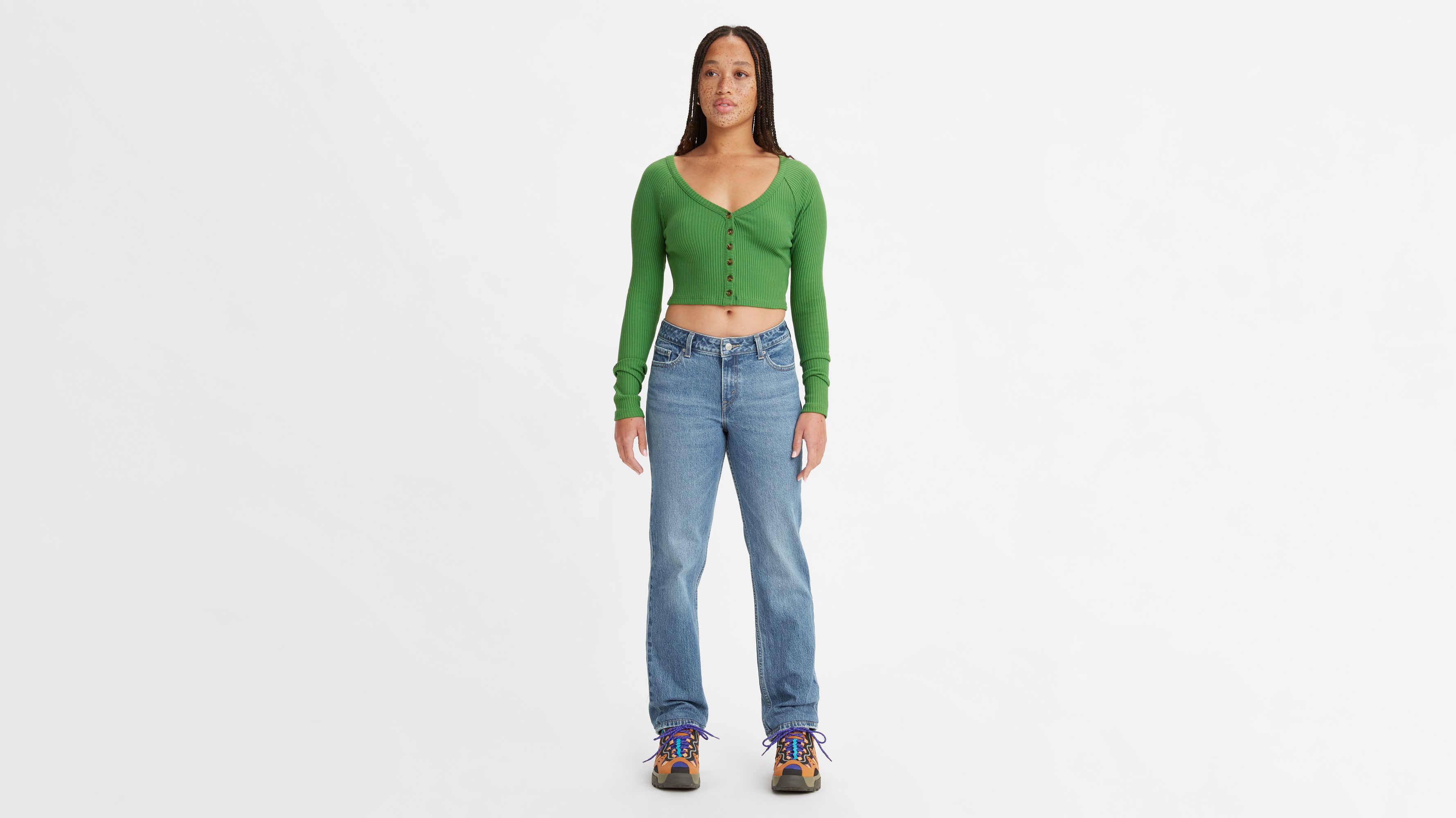 Low Pitch Straight Fit Women's Jeans - Medium Wash | Levi's® US