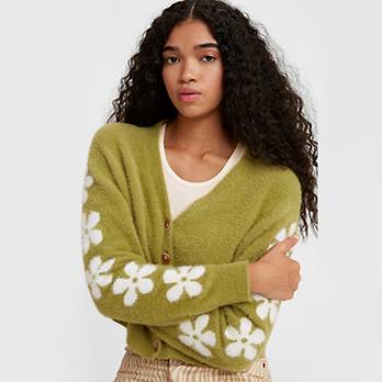 Audrey Cozy Cardigan Sweater - Green | Levi's® US
