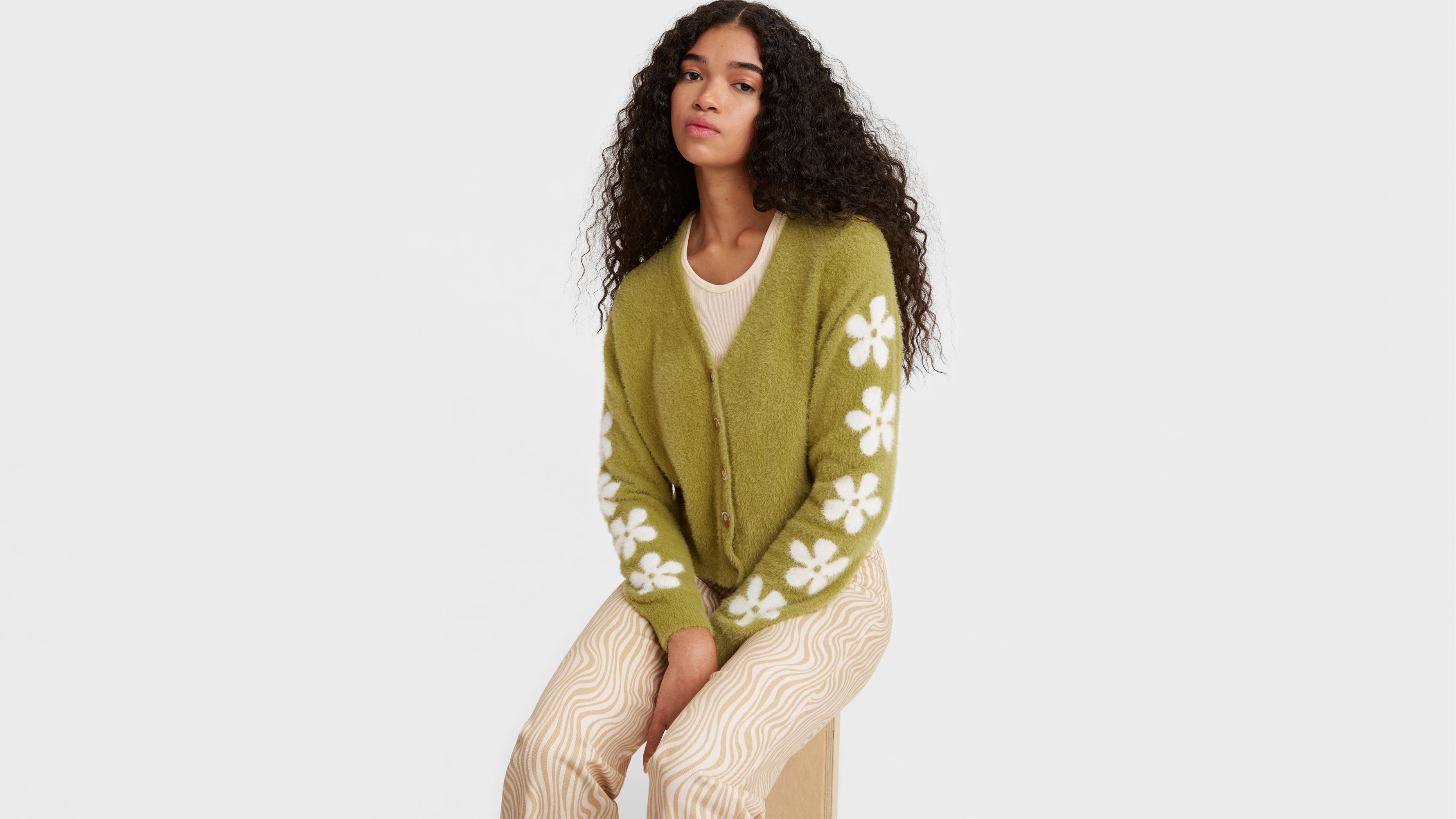 Audrey Cozy Cardigan - Green | Levi's® IT