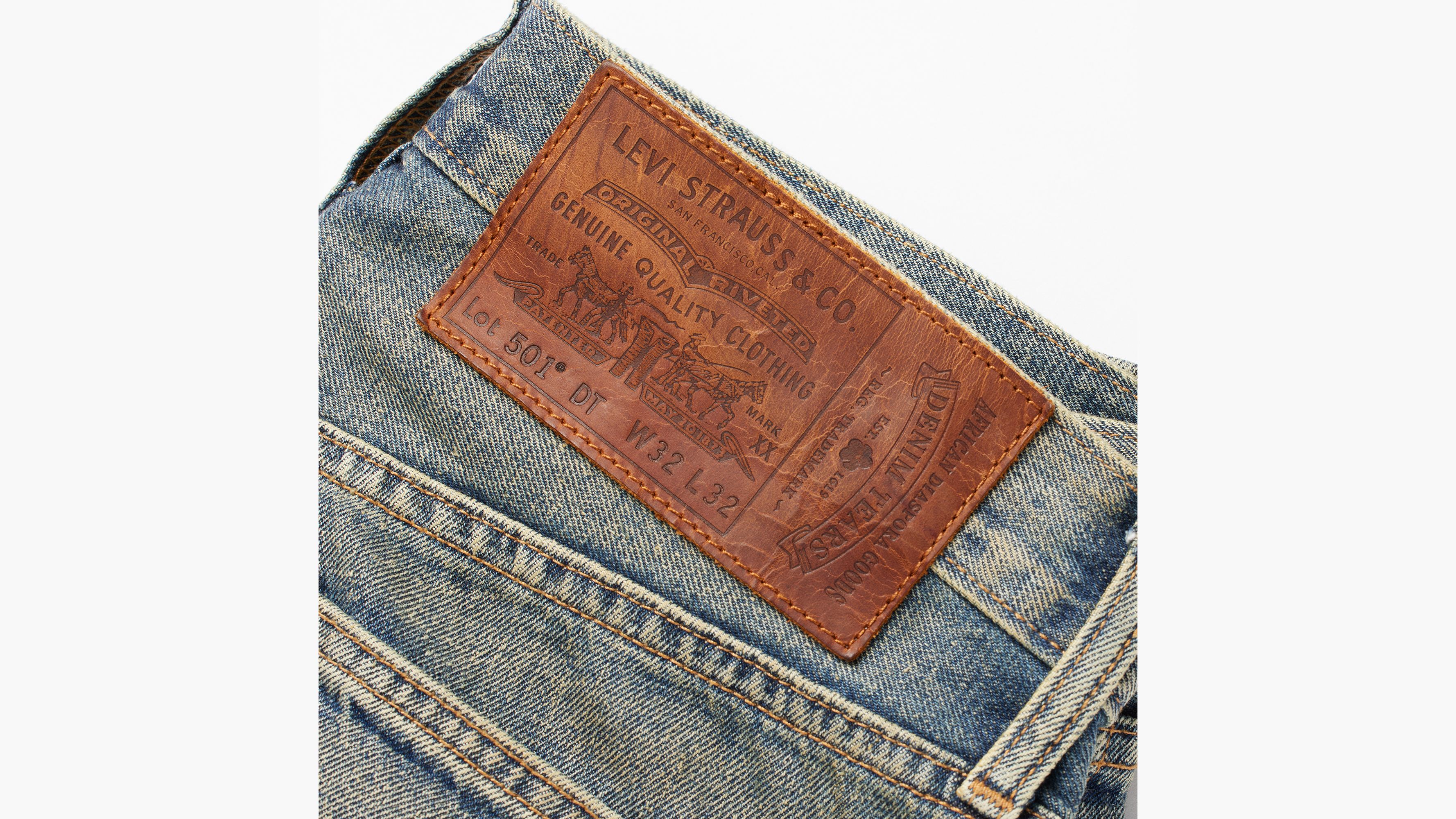 Levi's® X Denim Tears Western Stitch 501® Jeans - Medium Wash ...