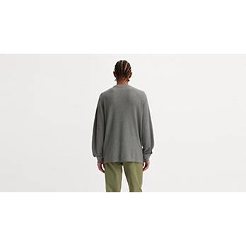 Long Sleeve Standard Fit Thermal Shirt - Grey