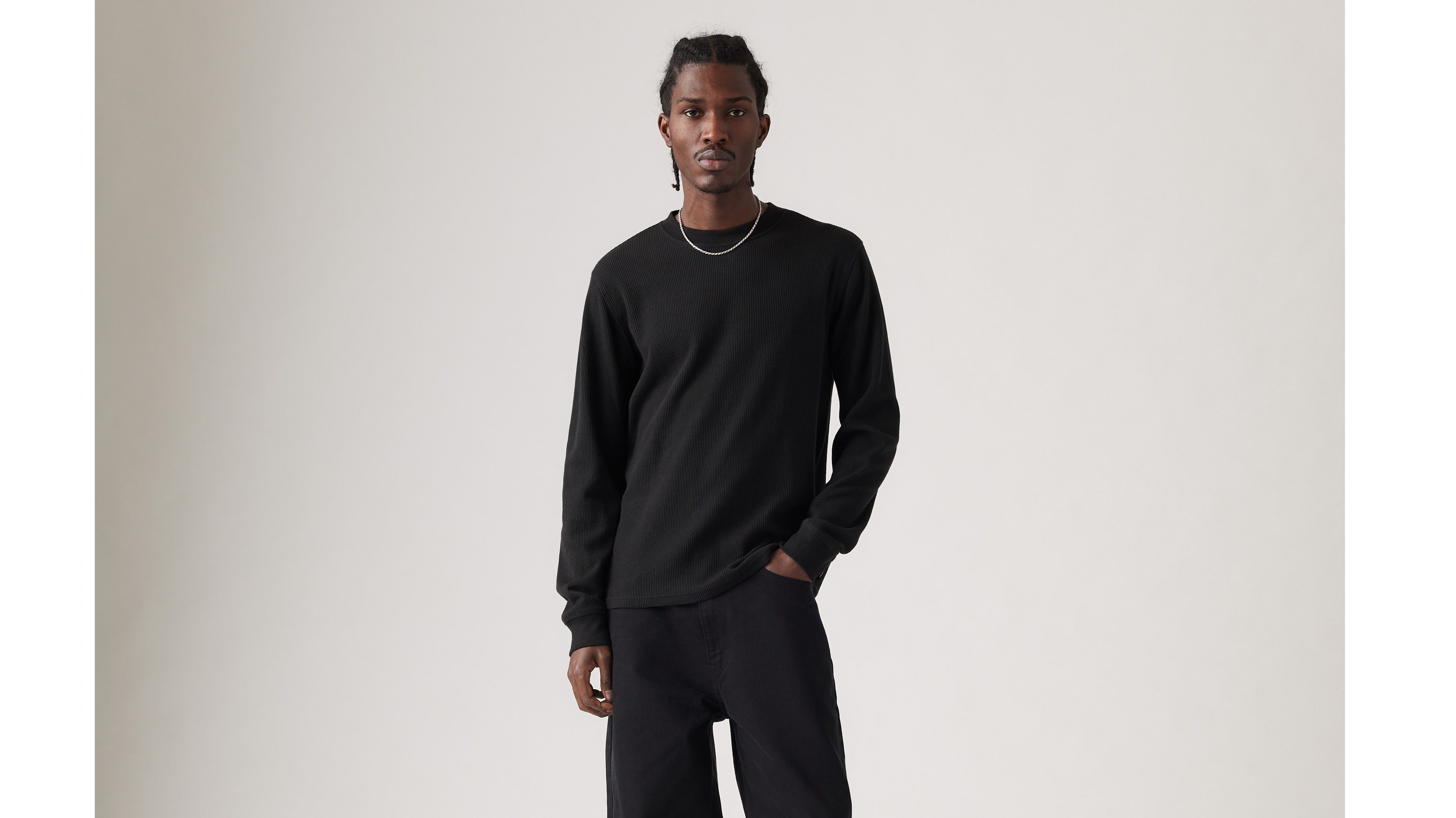 Long Sleeve Standard Fit Thermal Shirt - Black | Levi's® US