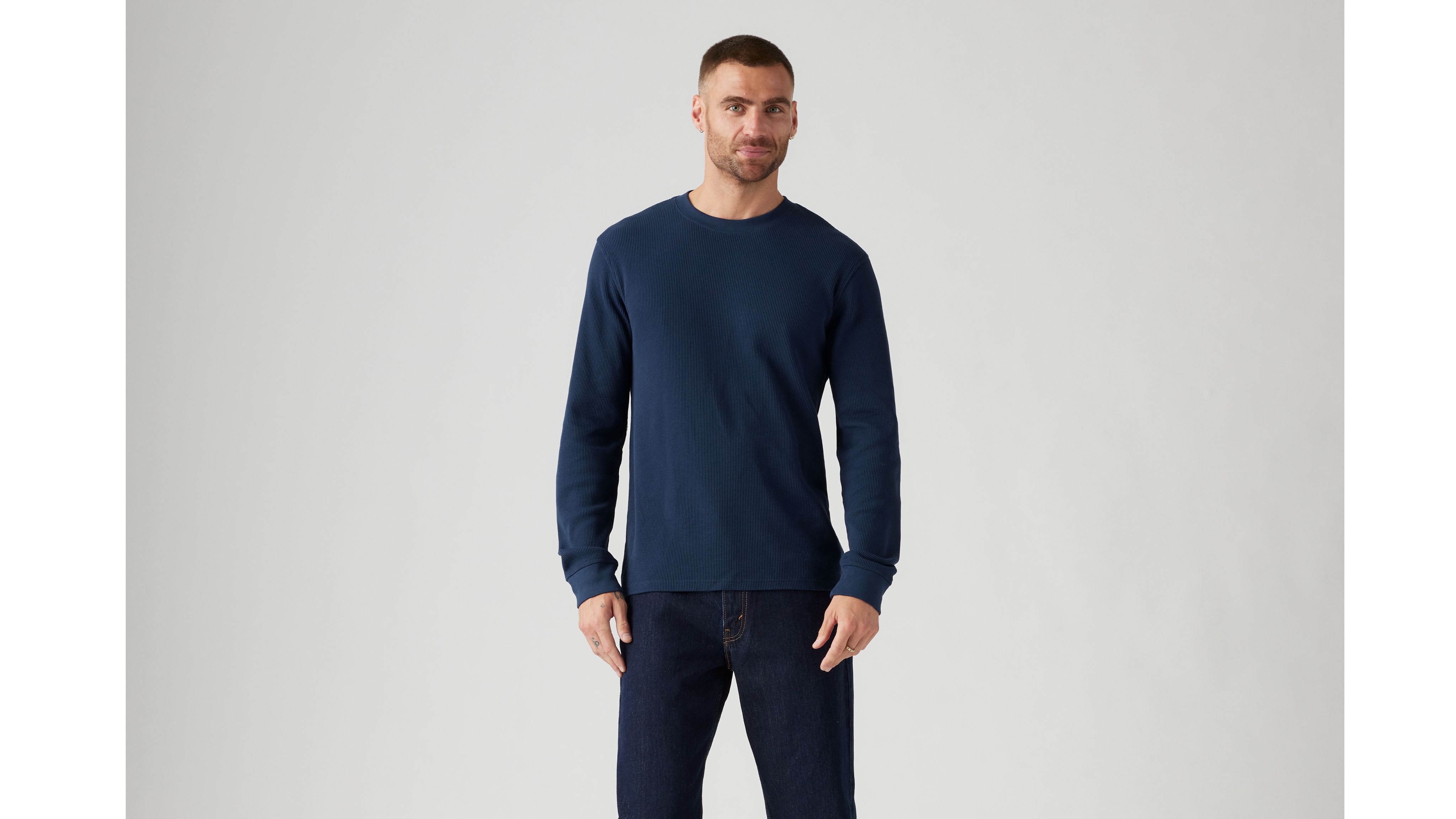 Long Sleeve Standard Fit Thermal Shirt - Blue | Levi's® US