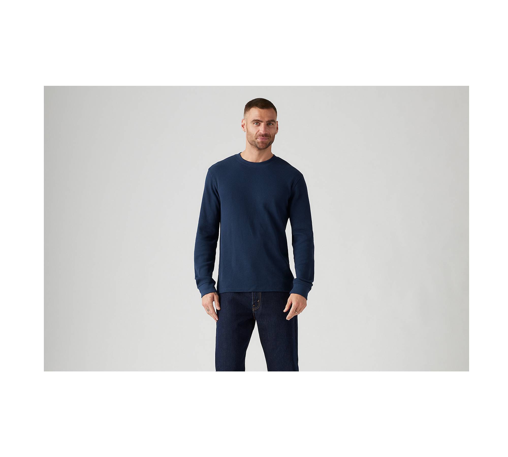 Long Sleeve Standard Fit Thermal Shirt - Blue | Levi's® US