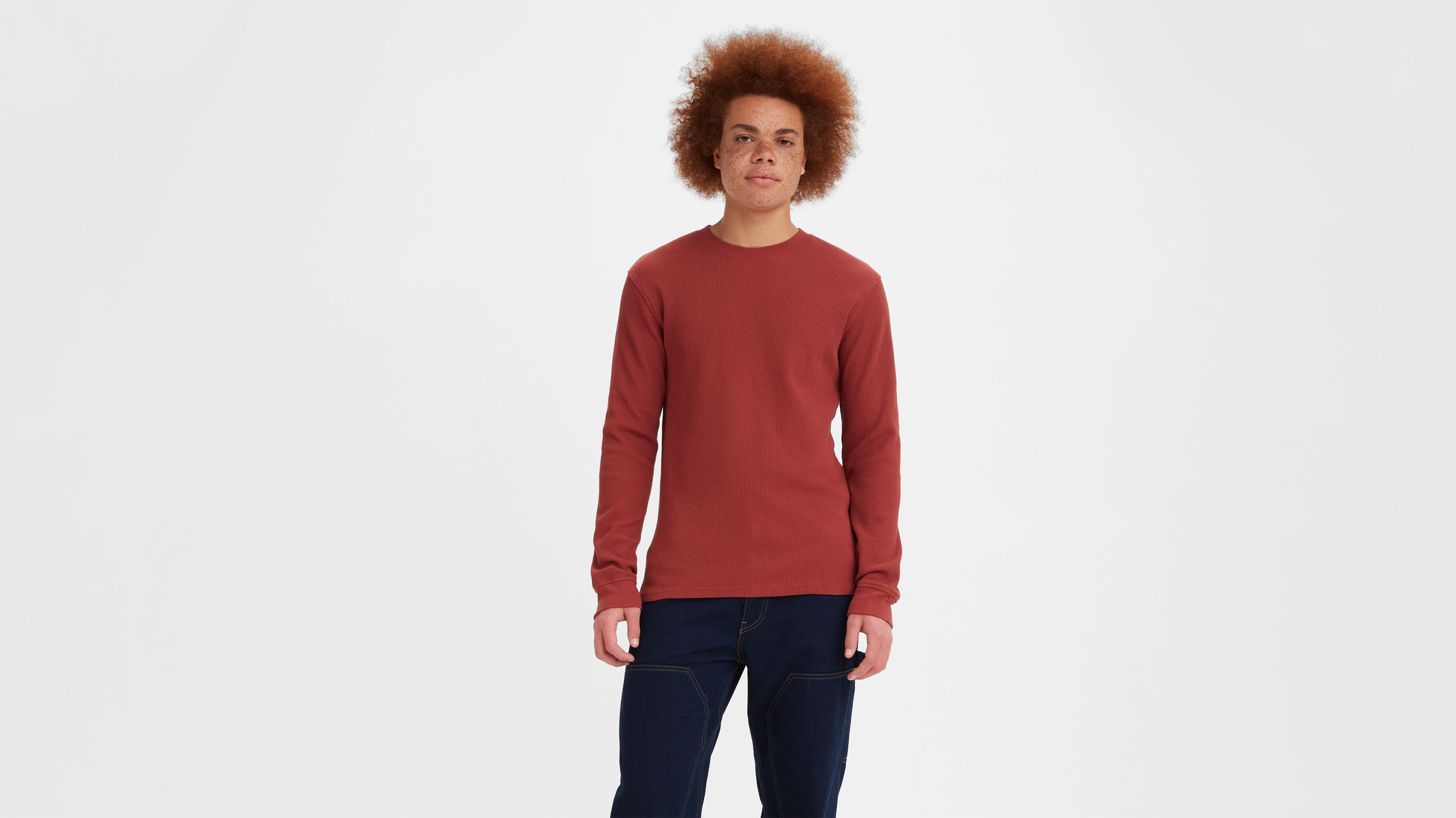 Long Sleeve Standard Fit Thermal Shirt - Red | Levi's® US