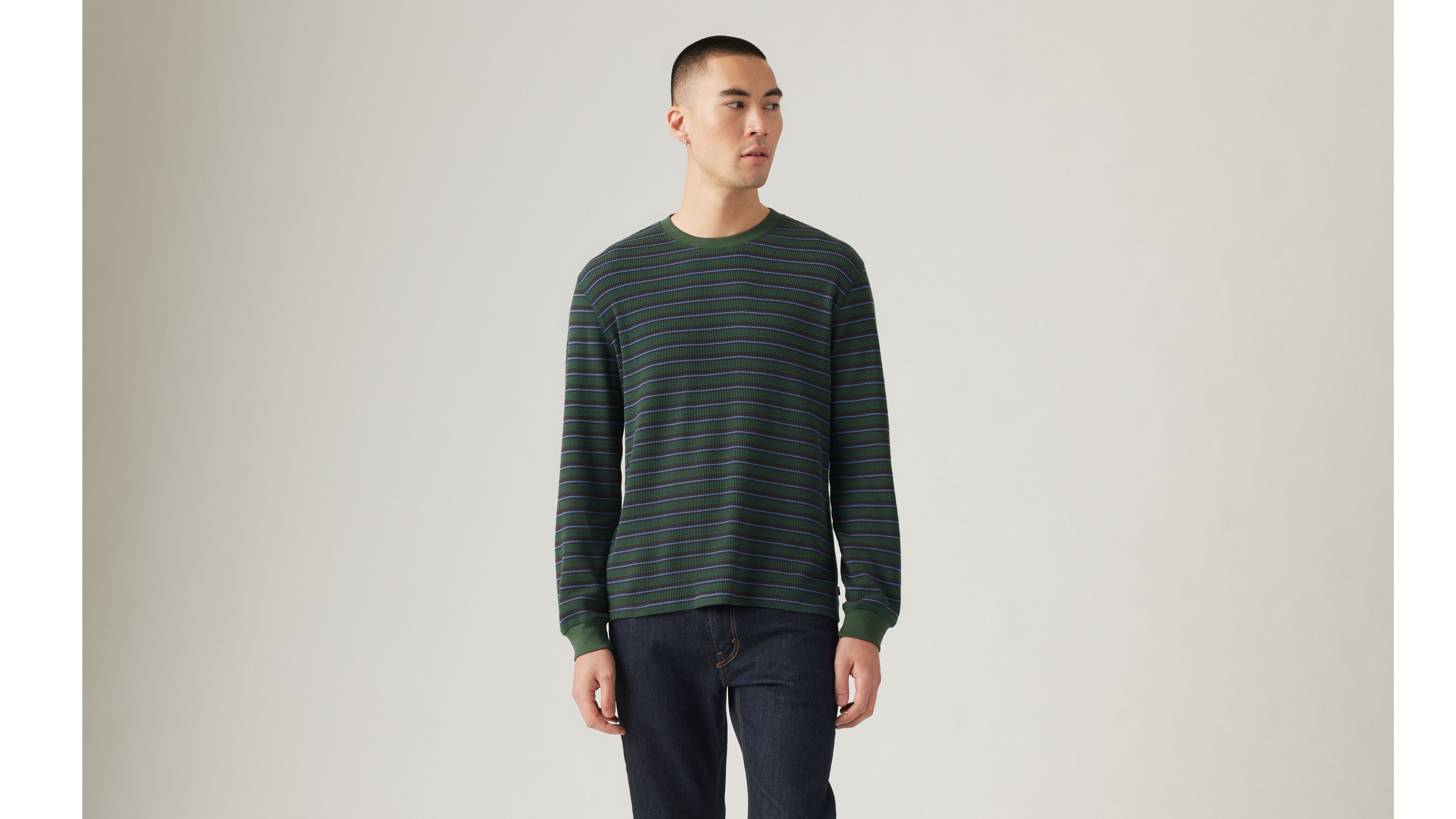 Long Sleeve Standard Fit Thermal Shirt - Multi-color