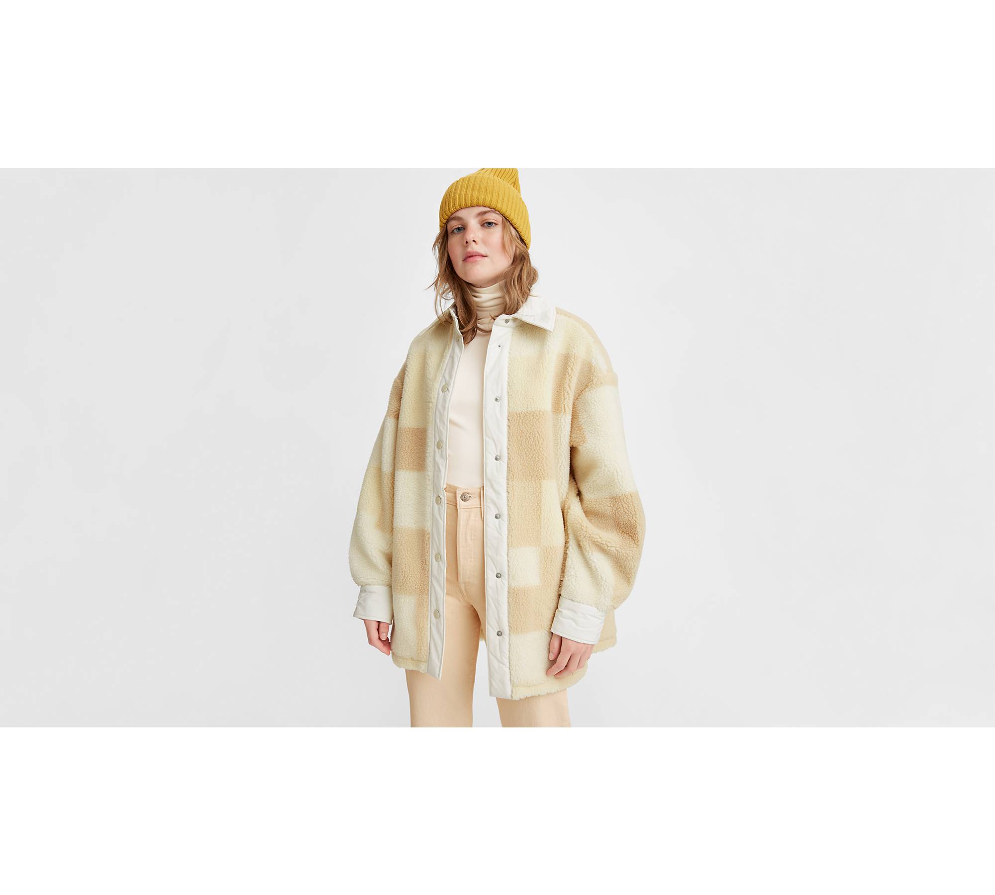 Elodie Sherpa Jacket - White | Levi's® US