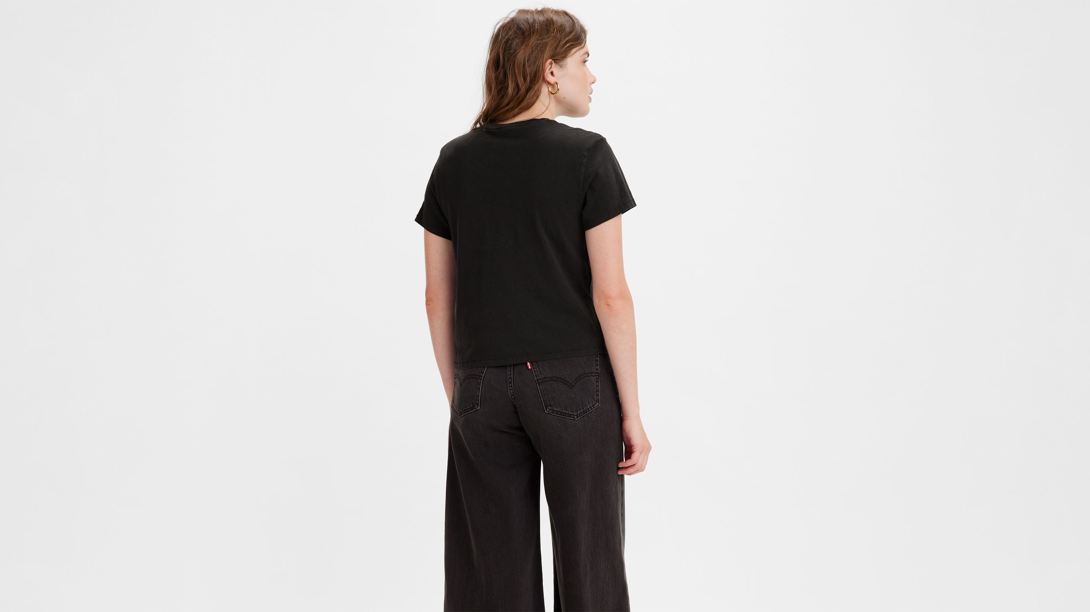 Tee shirt levis femme noir sale