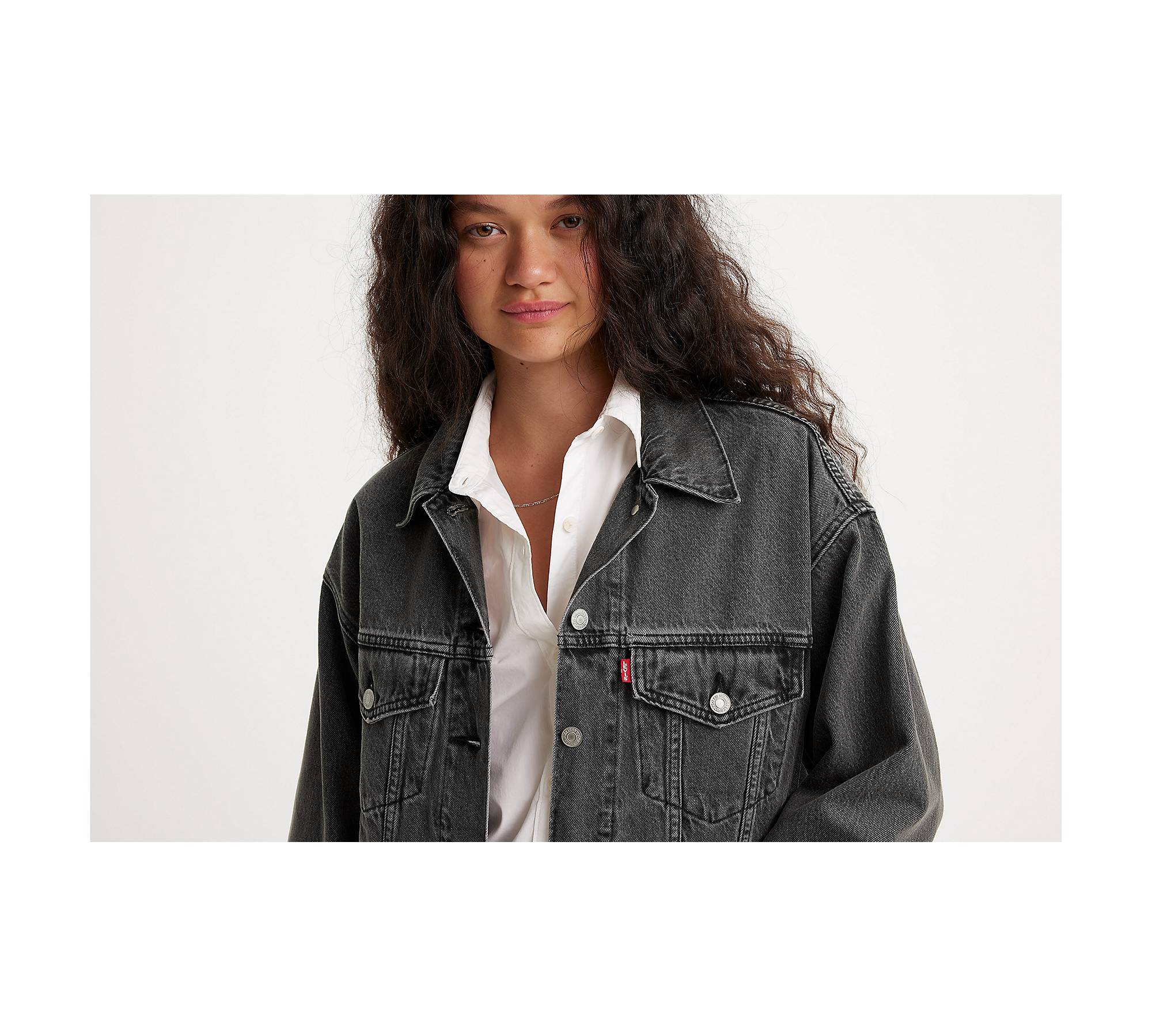 Leather denim jacket, 99,90 €