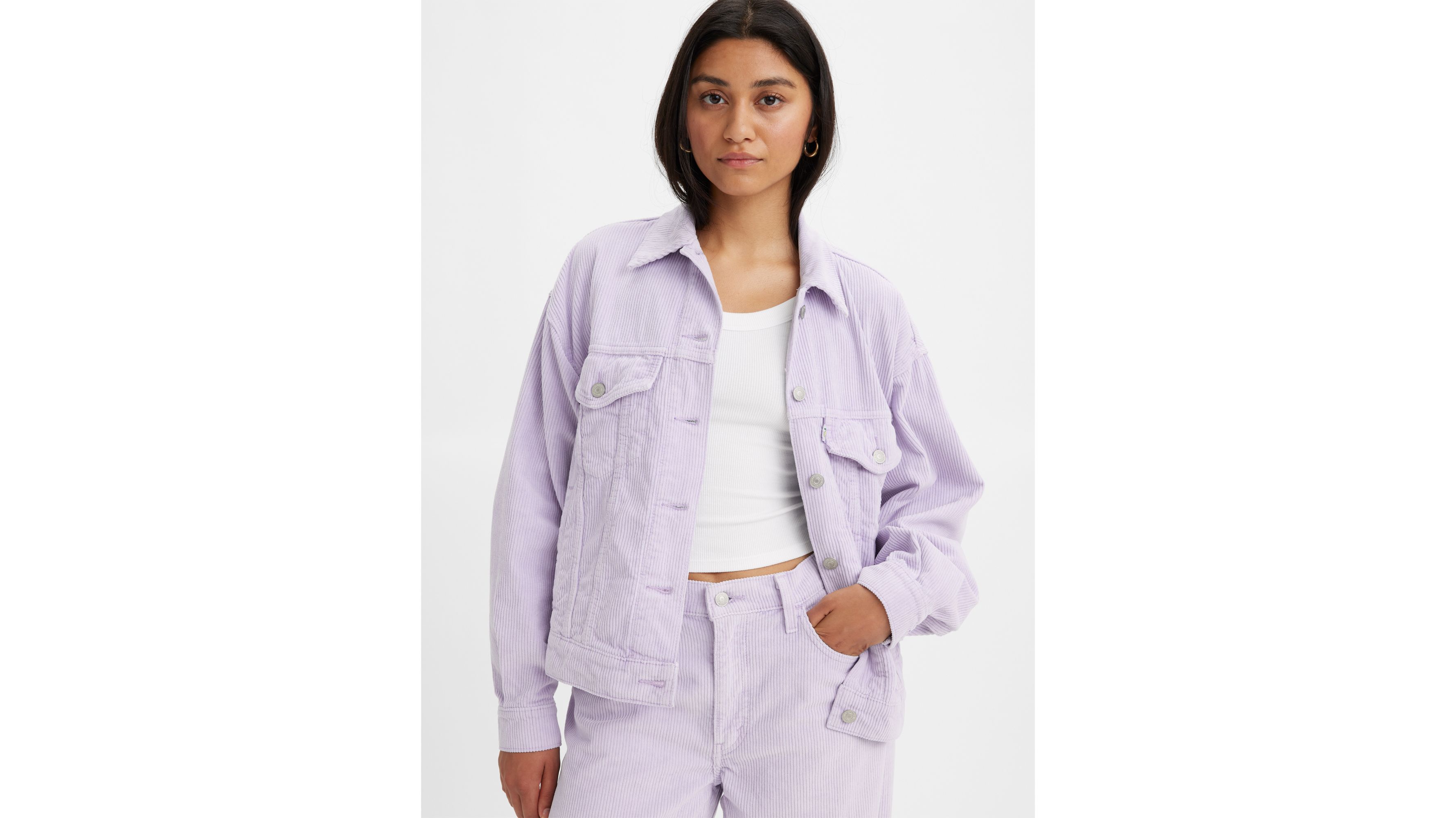 90s Corduroy Trucker Jacket - Purple | Levi's® US