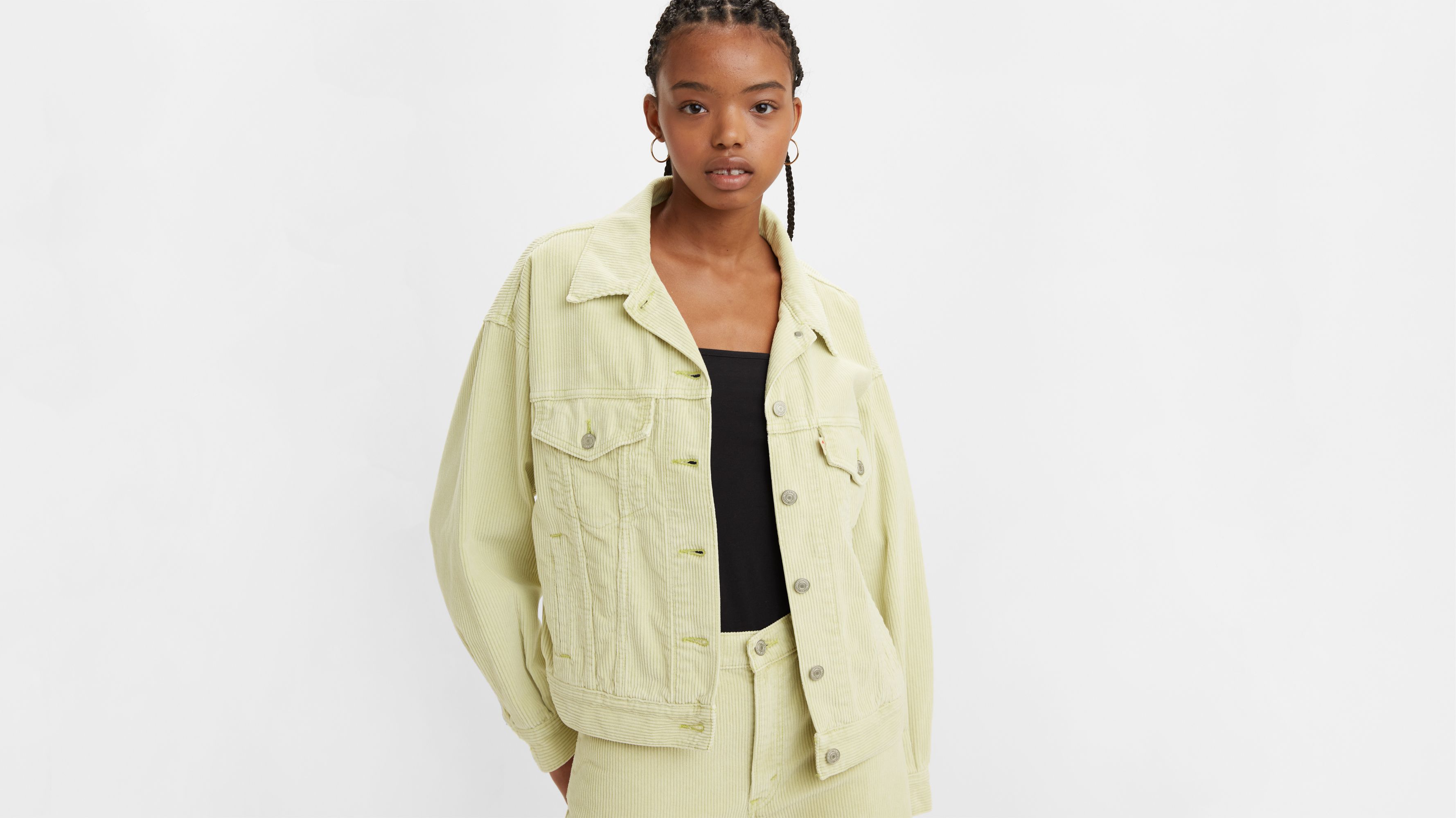 90s Corduroy Trucker Jacket - Green | Levi's® US