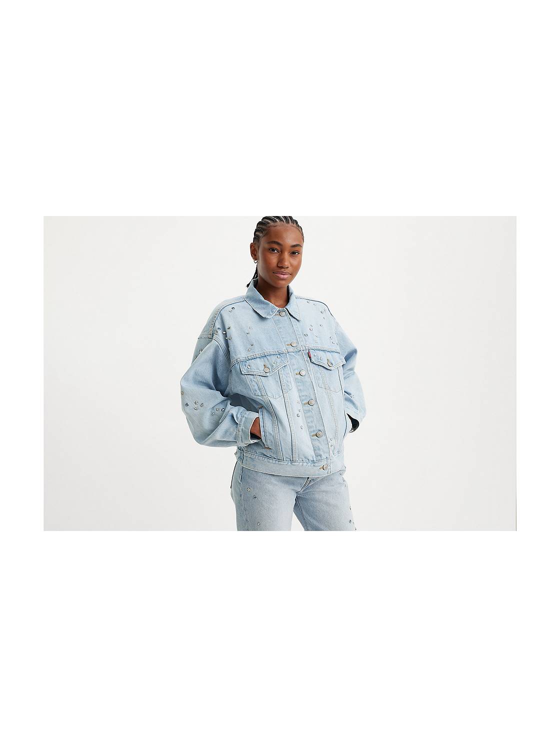 Damier Azur Denim Trucker Jacket - Women - Ready-to-Wear