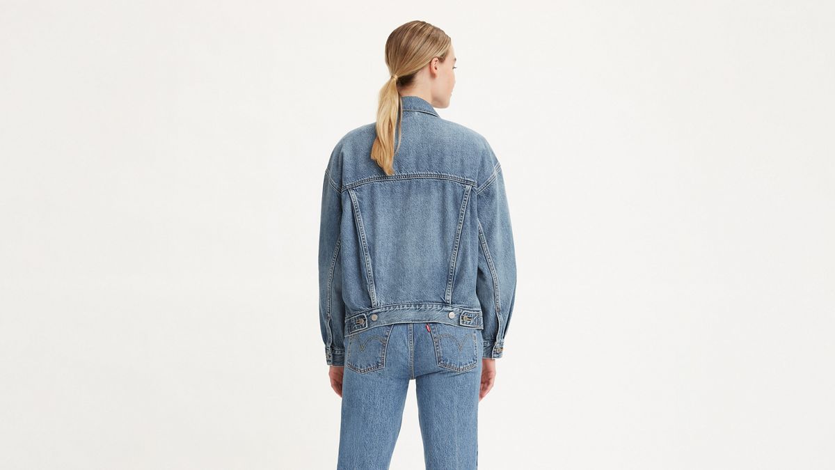 90s Trucker Jacket — Turning Heads - Blue