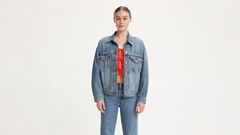 90s Trucker Jacket — Turning Heads - Blue 1
