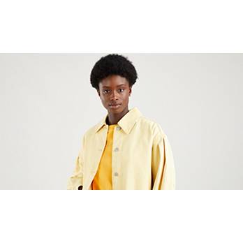 Esther Modern Cotton Jacket - Yellow