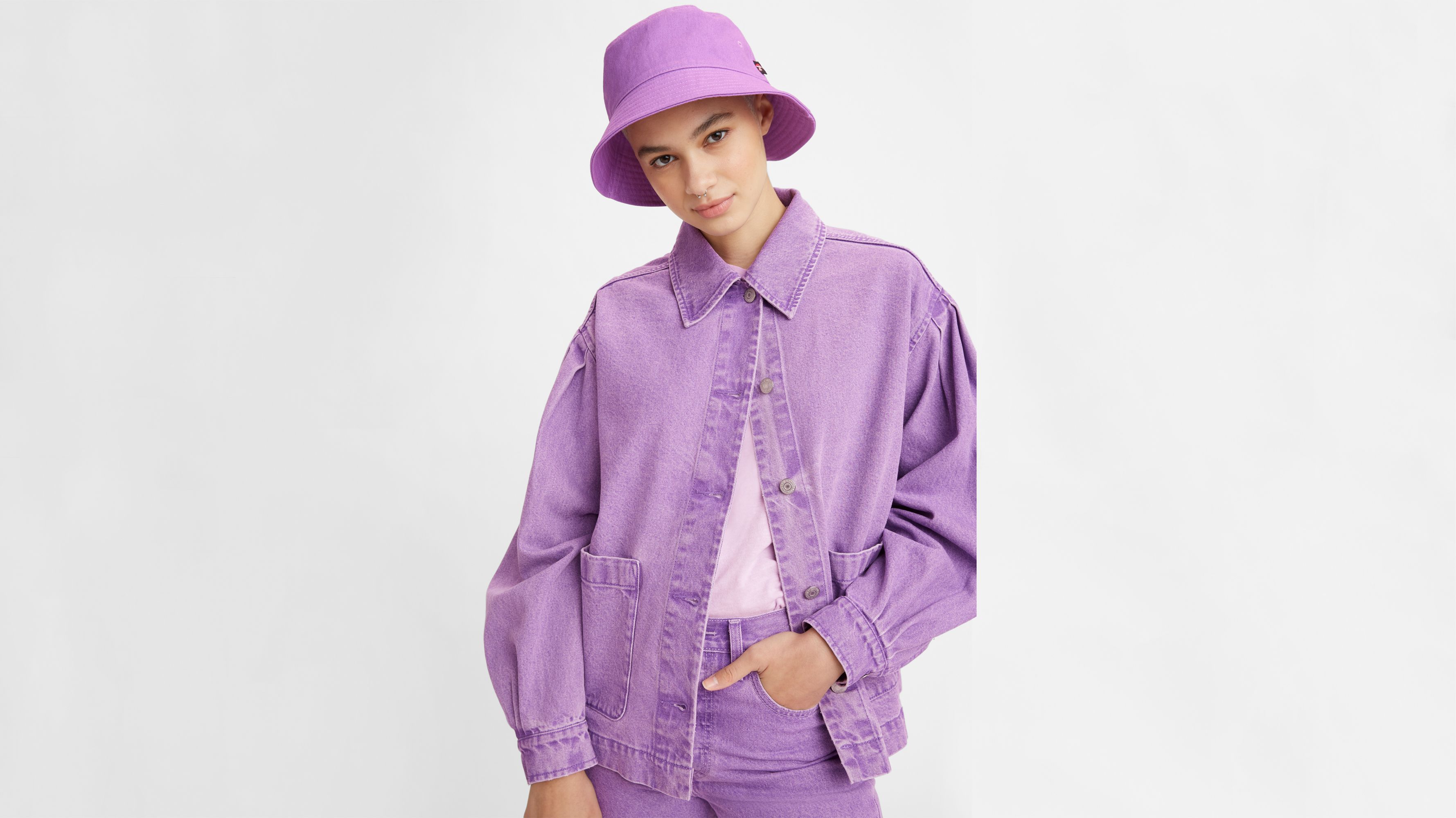 【2025 新作】 Jacket Cotton Modern Esther - US Levi's® | Purple ジャケット・アウター