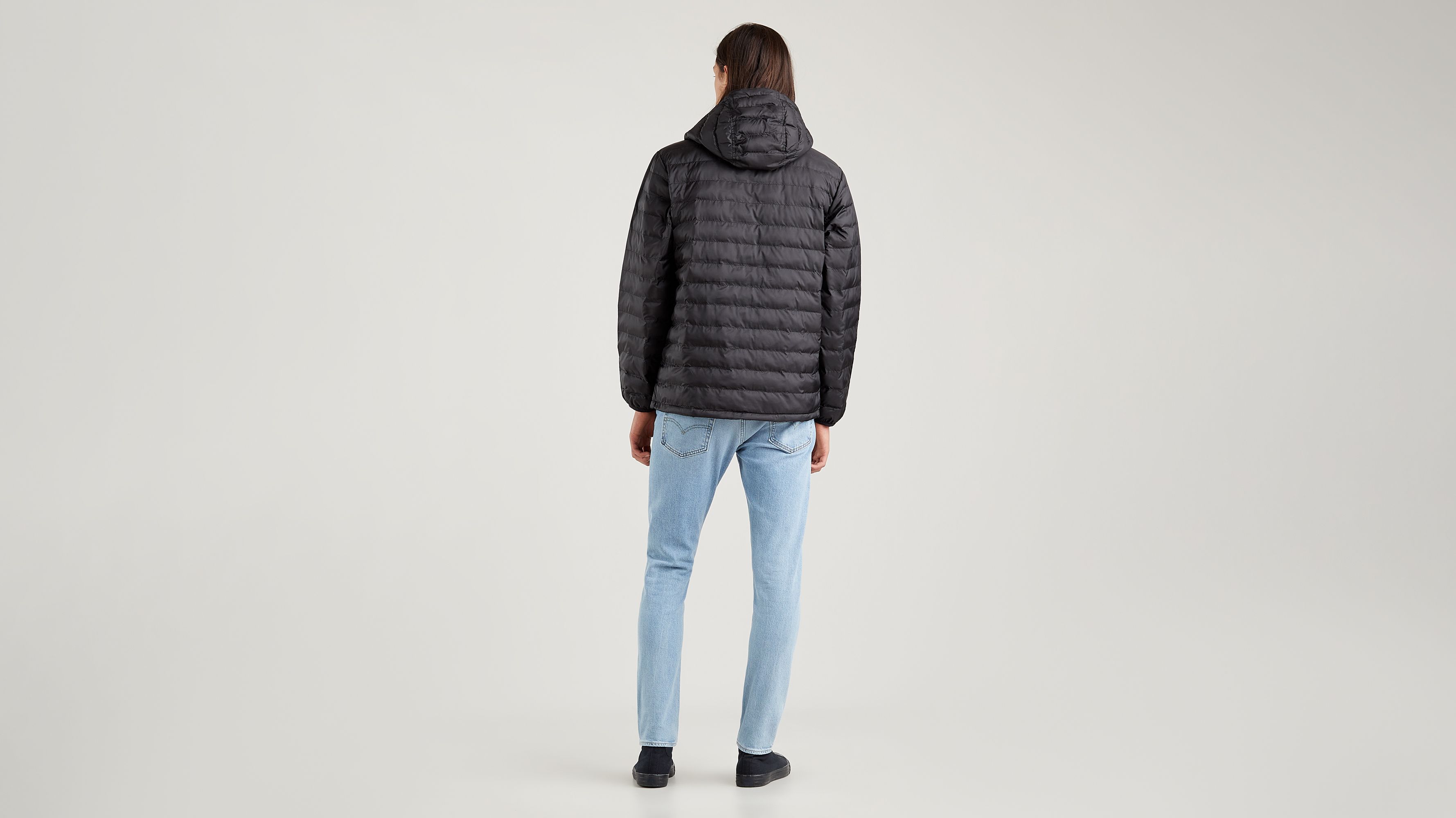 Presidio Packable Hooded Jacket Black Levi's® HR