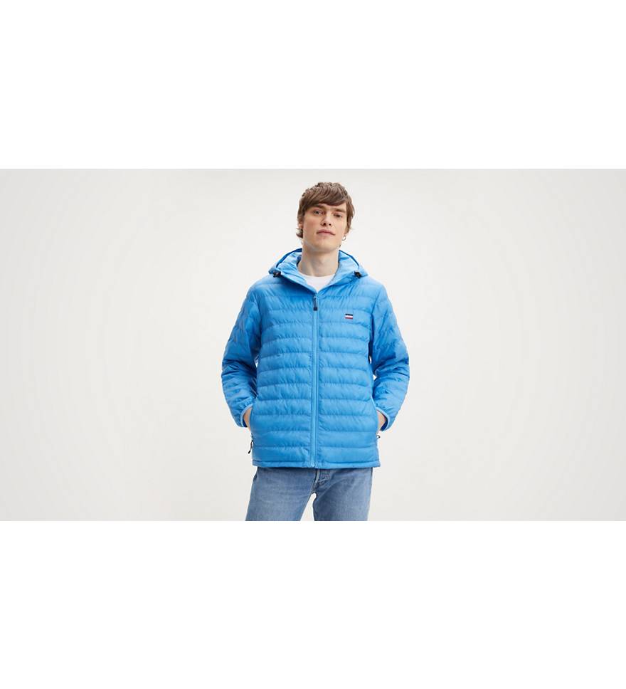 Presidio Packable Hooded Jacket - Blue | Levi's® FR