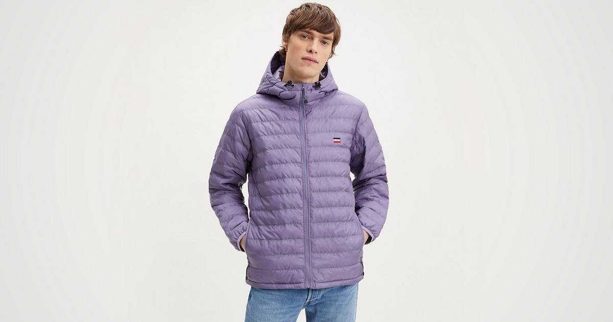 Presidio Packable Hooded Jacket - Blue | Levi's® GB