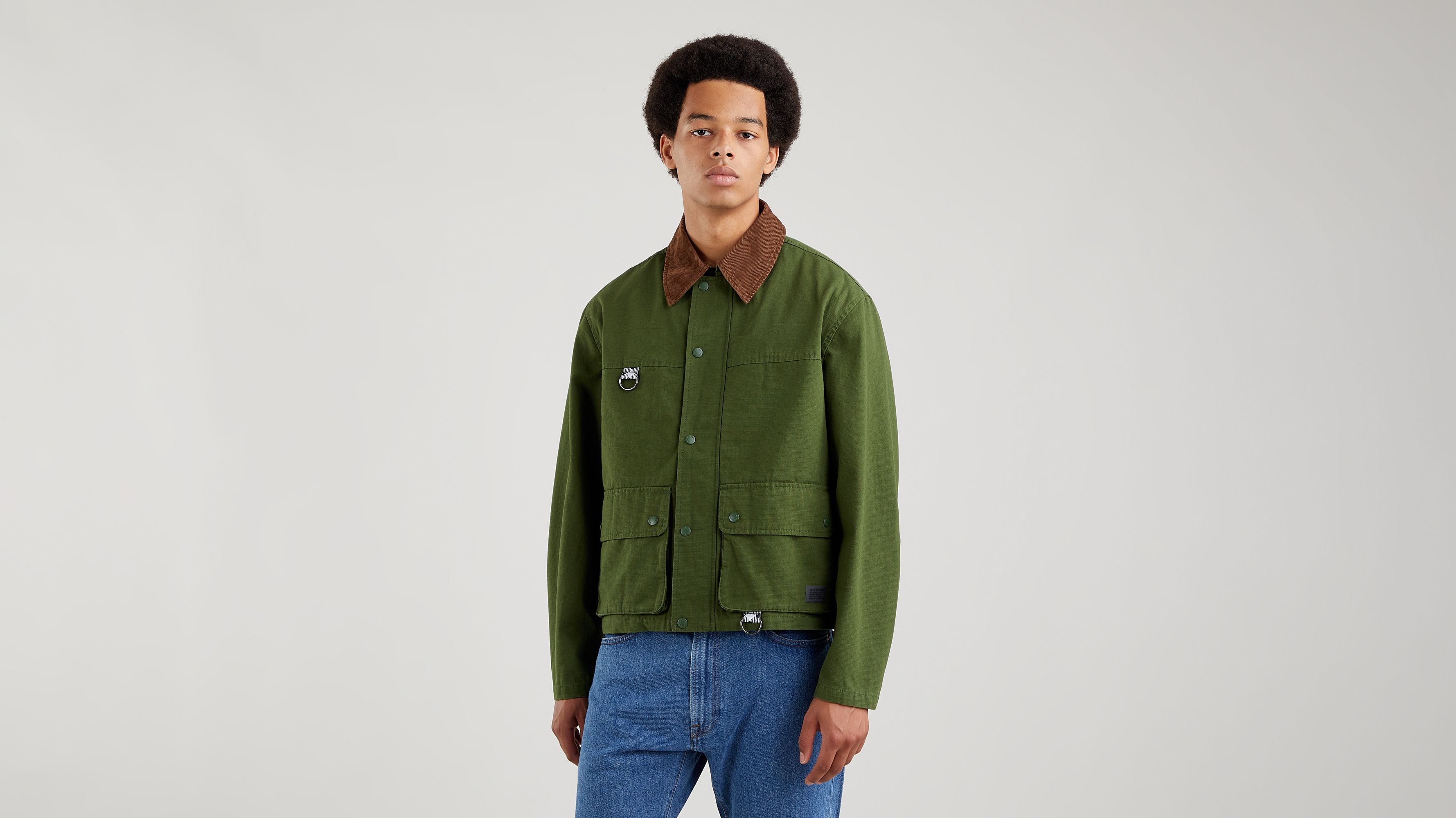 Levis green coat online