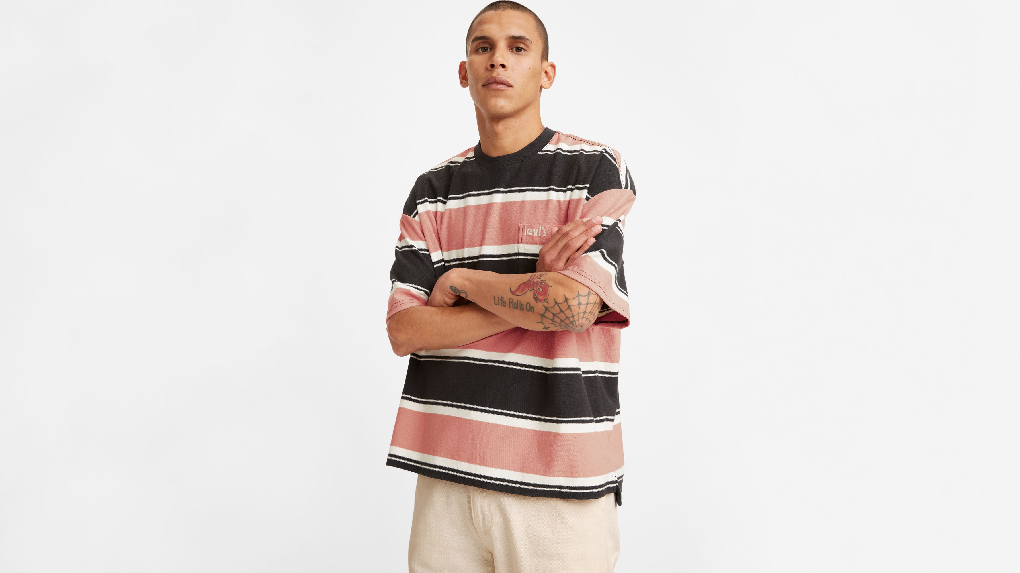 Slouchy Pocket T-shirt - Pink | Levi