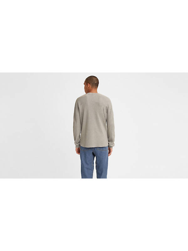 Long Sleeve Relaxed Fit Thermal Shirt - Grey | Levi's® US