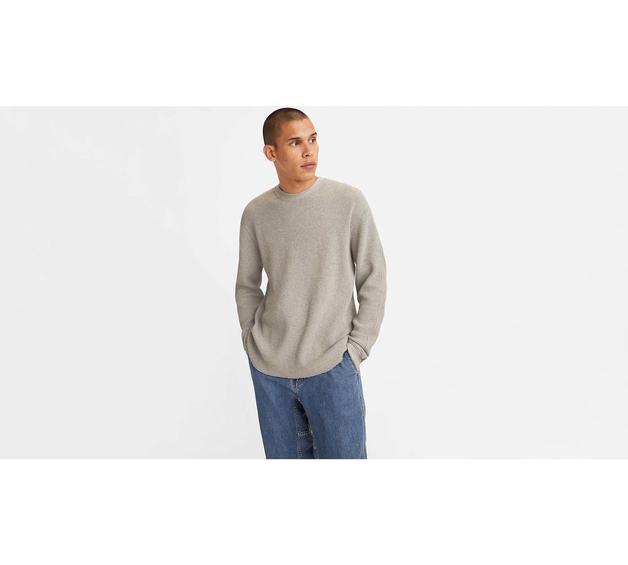 Long-Sleeve Scoop-Neck Thermal Pajama T-shirt