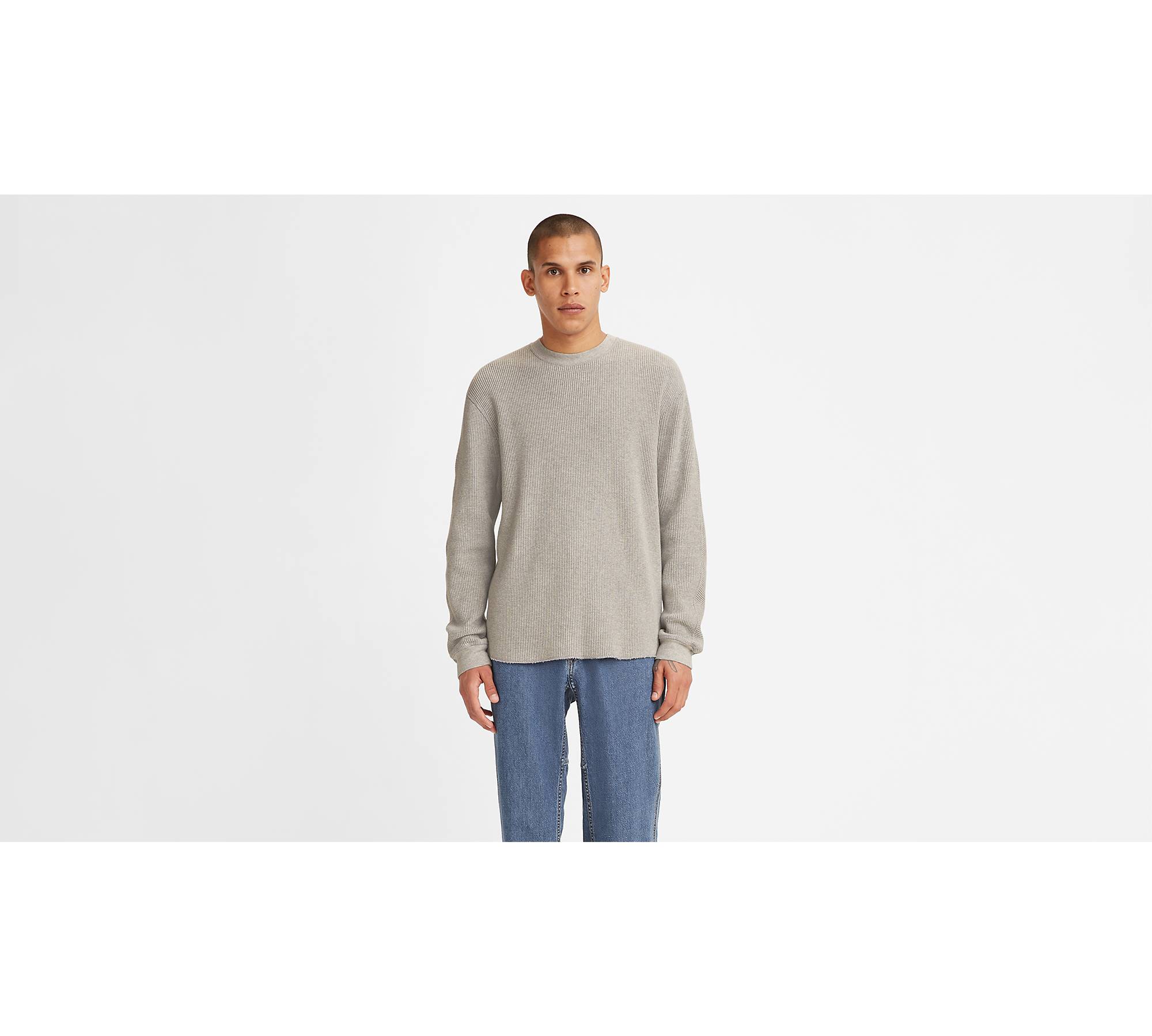 Long Sleeve Relaxed Fit Thermal Shirt - Grey | Levi's® CA