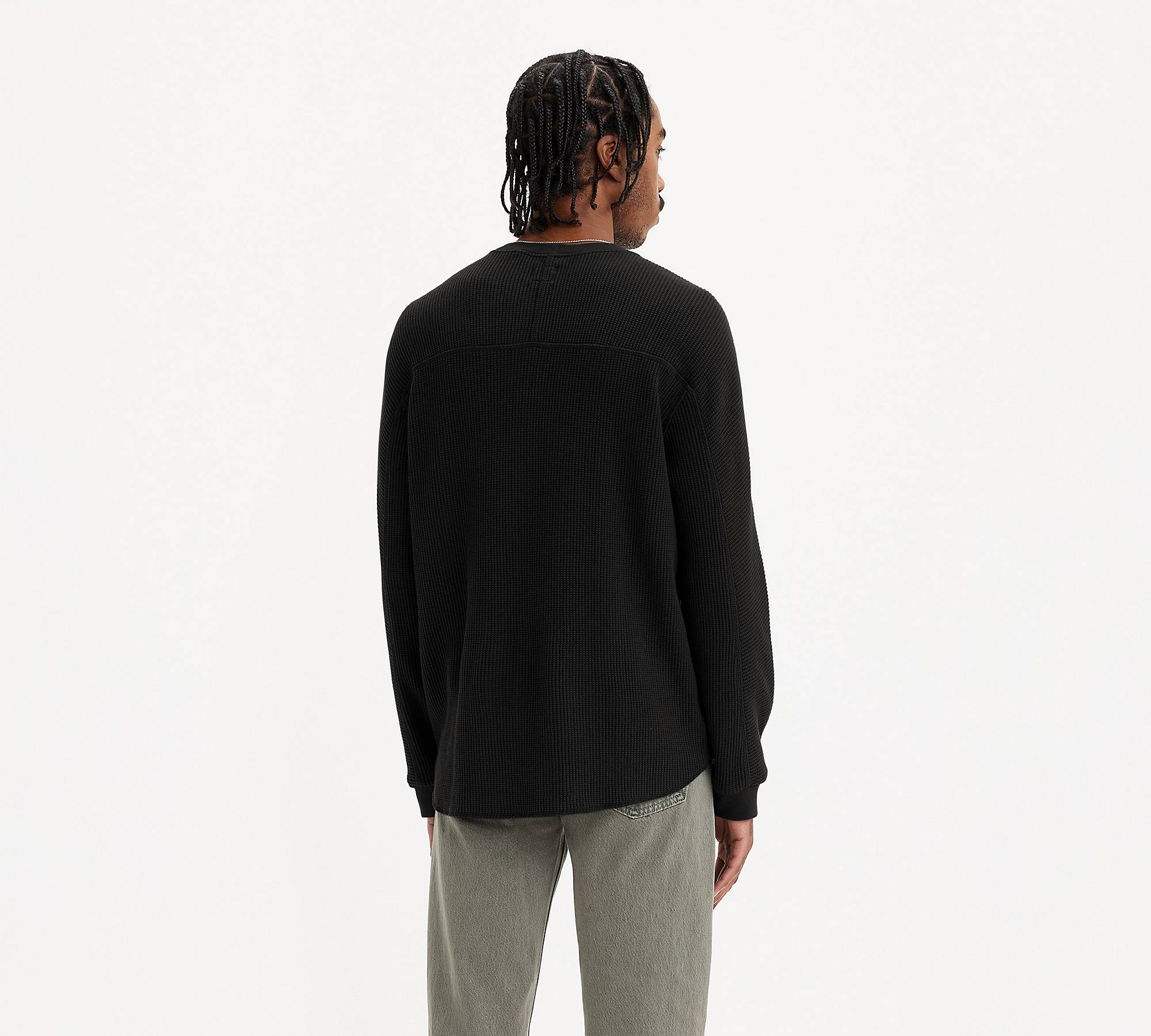 Long Sleeve Relaxed Fit Thermal Shirt - Black | Levi's® CA