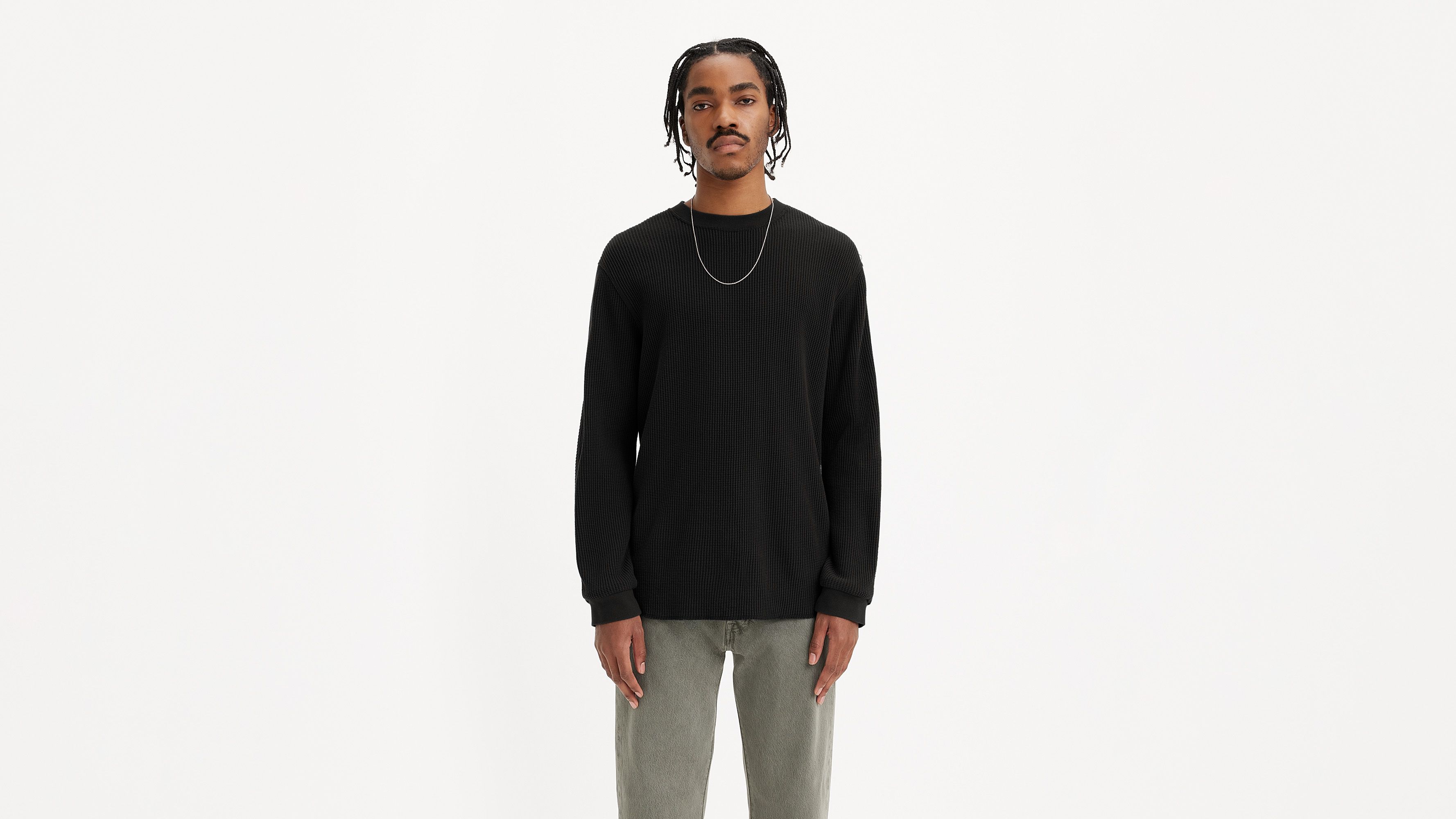 Long Sleeve Relaxed Fit Thermal Shirt - Black | Levi's® US