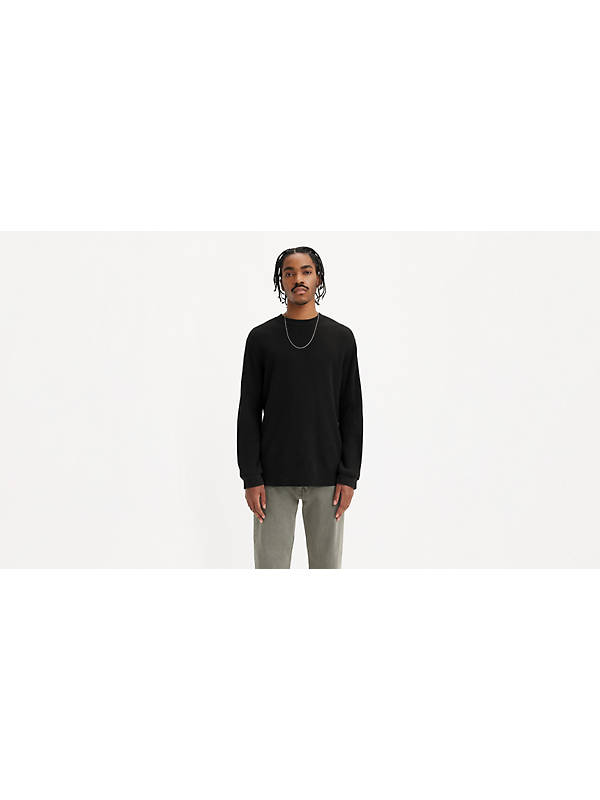 Long Sleeve Relaxed Fit Thermal Shirt - Black | Levi's® US