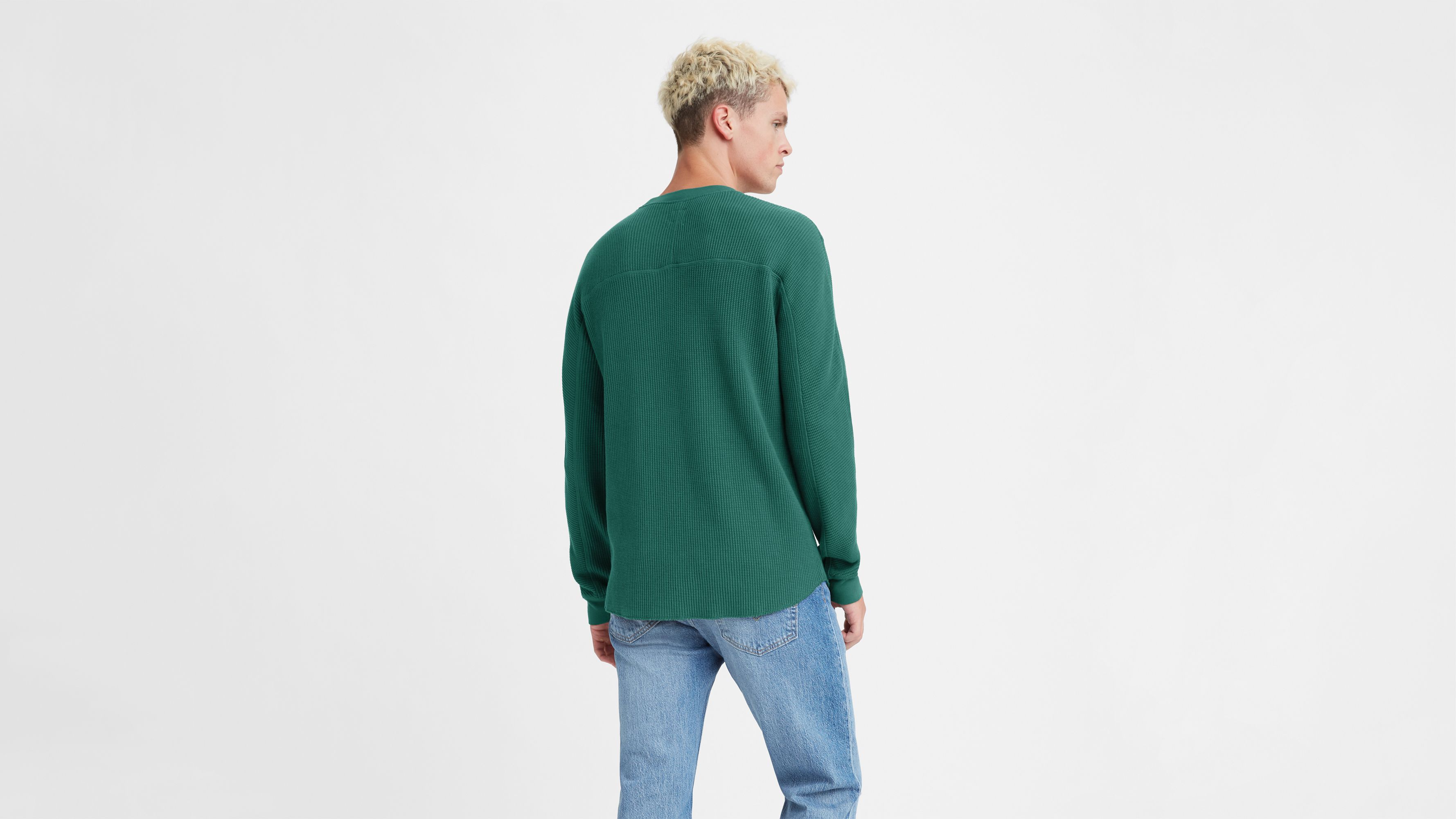 Long Sleeve Relaxed Fit Thermal Shirt Green Levi's® US