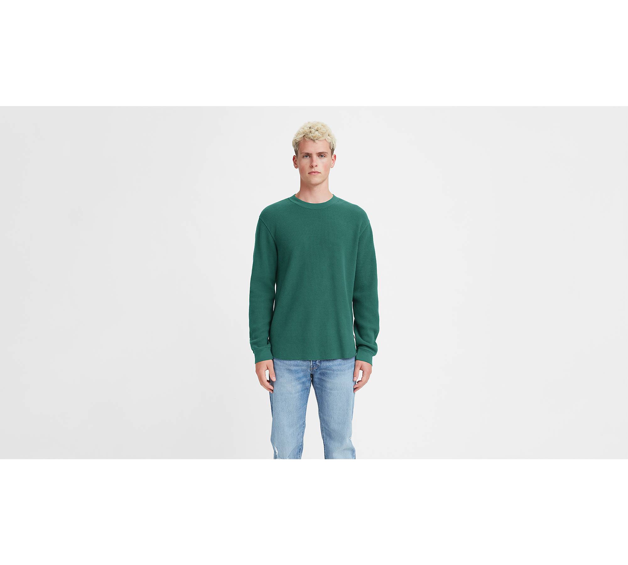 Long Sleeve Relaxed Fit Thermal Shirt - Green | Levi's® US