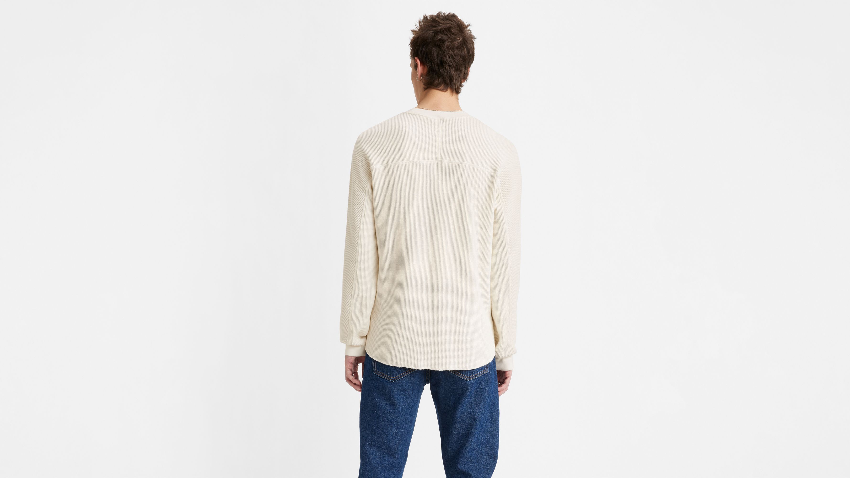 Levi's Relaxed Thermal Longsleeve T-Shirt - Men's - Light Mist Heather Xs