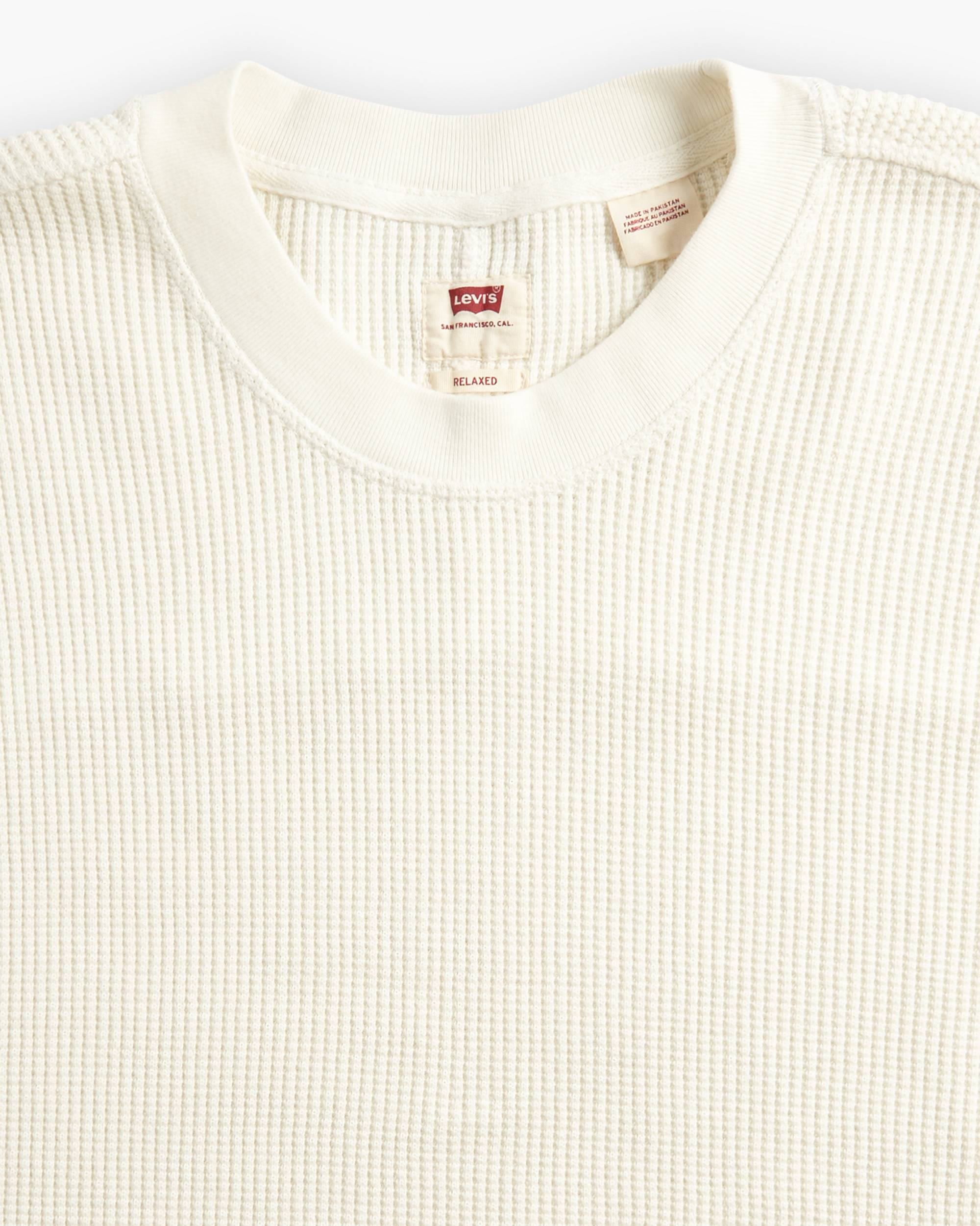 Long Sleeve Relaxed Fit Thermal Shirt - White | Levi's® US Long Sleeve Relaxed Fit Thermal Shirt - White | Levi's® US