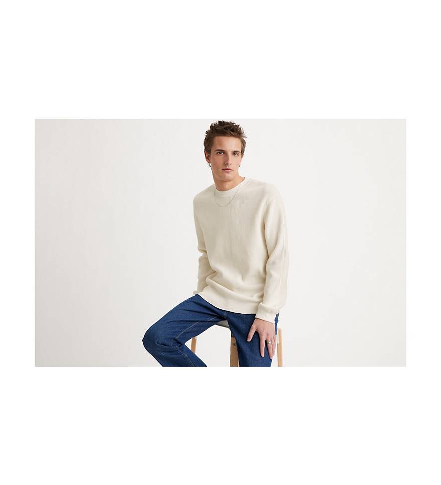 Long Sleeve Relaxed Fit Thermal Shirt - White | Levi's® US