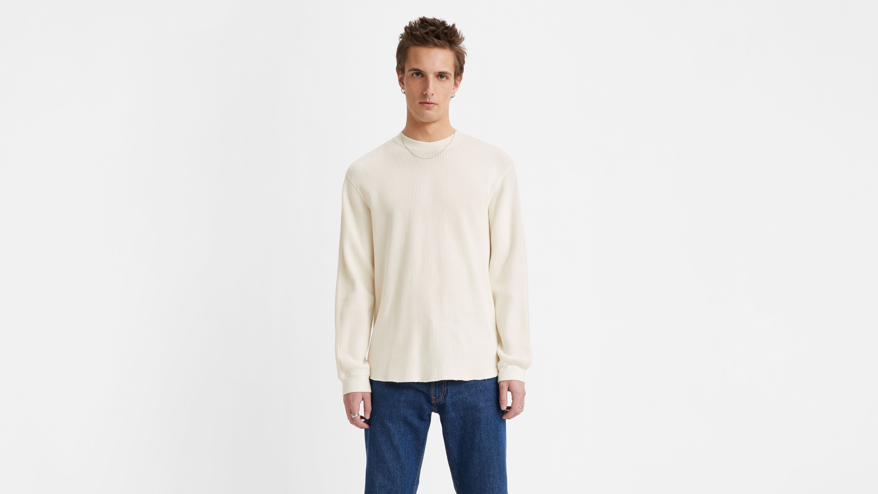 Long Sleeve Relaxed Fit Thermal Shirt - White | Levi's® US