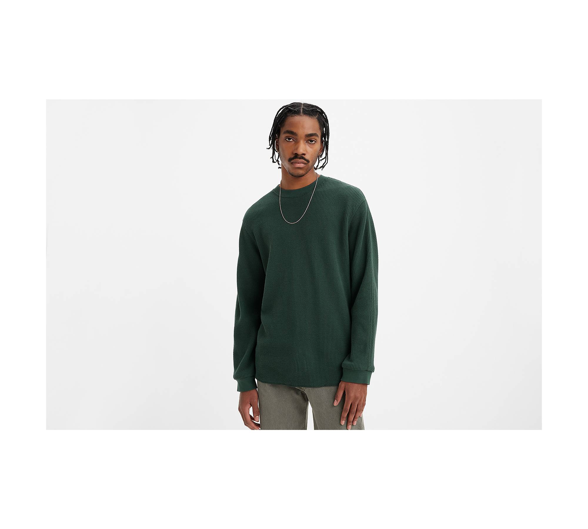Long Sleeve Relaxed Fit Thermal Shirt - Green | Levi's® CA