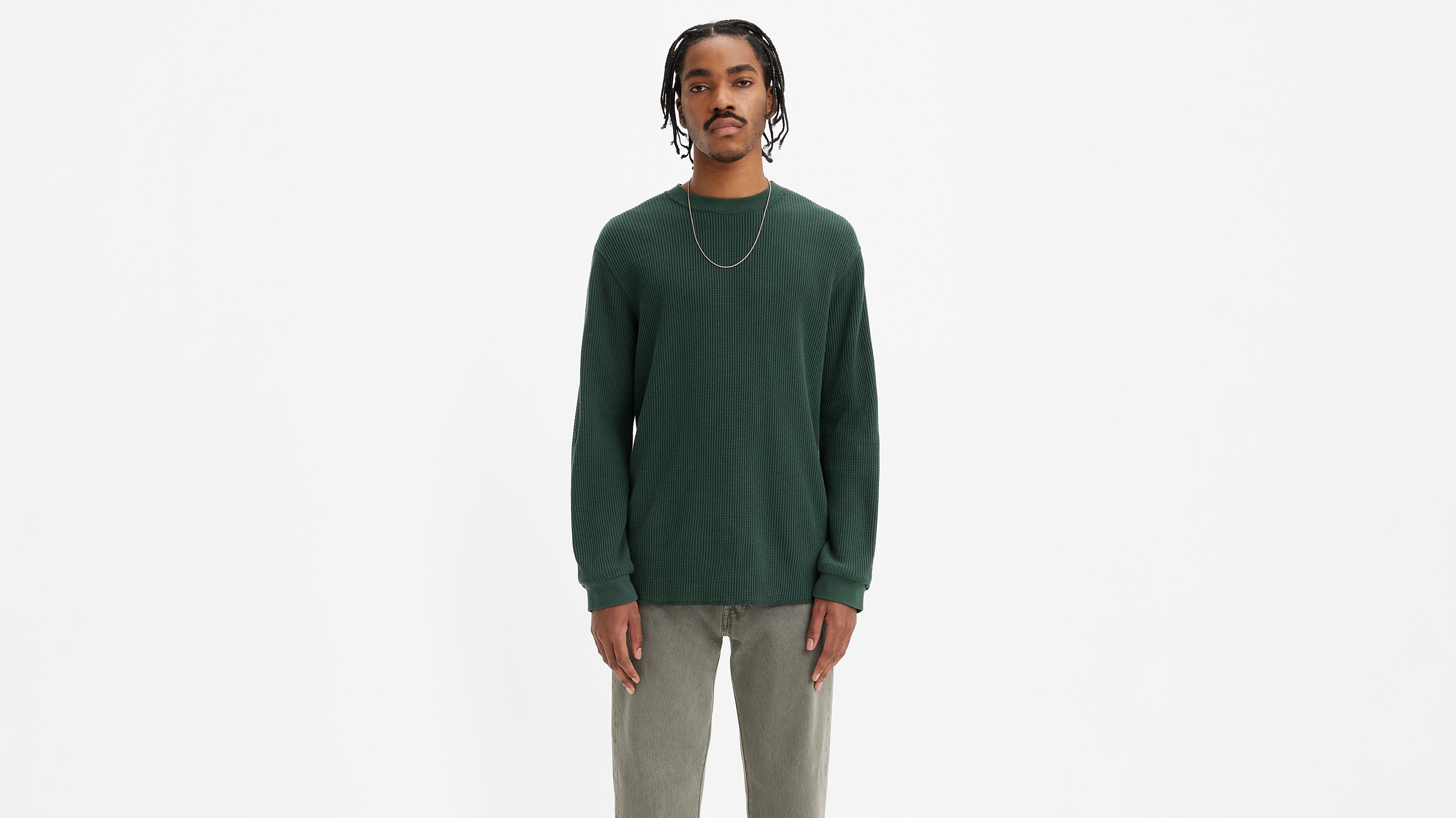 Long Sleeve Relaxed Fit Thermal Shirt - Green | Levi's® US